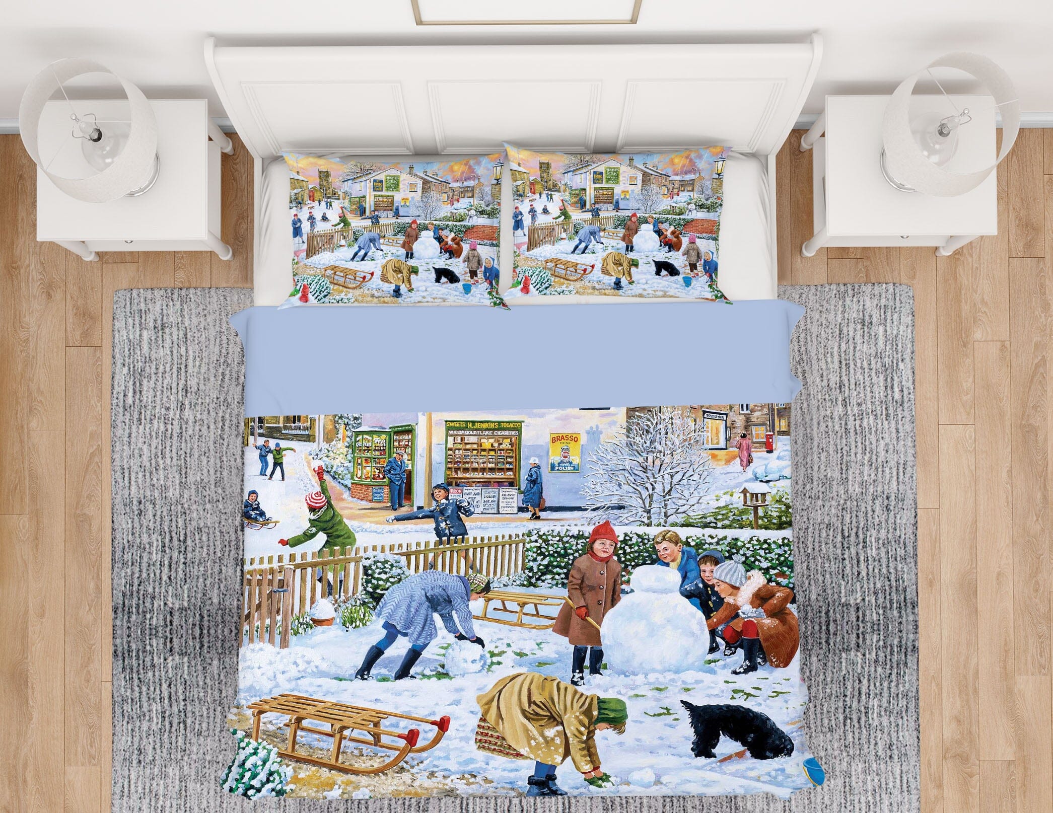 3D Winter Games 2077 Trevor Mitchell bedding Bed Pillowcases Quilt Quiet Covers AJ Creativity Home