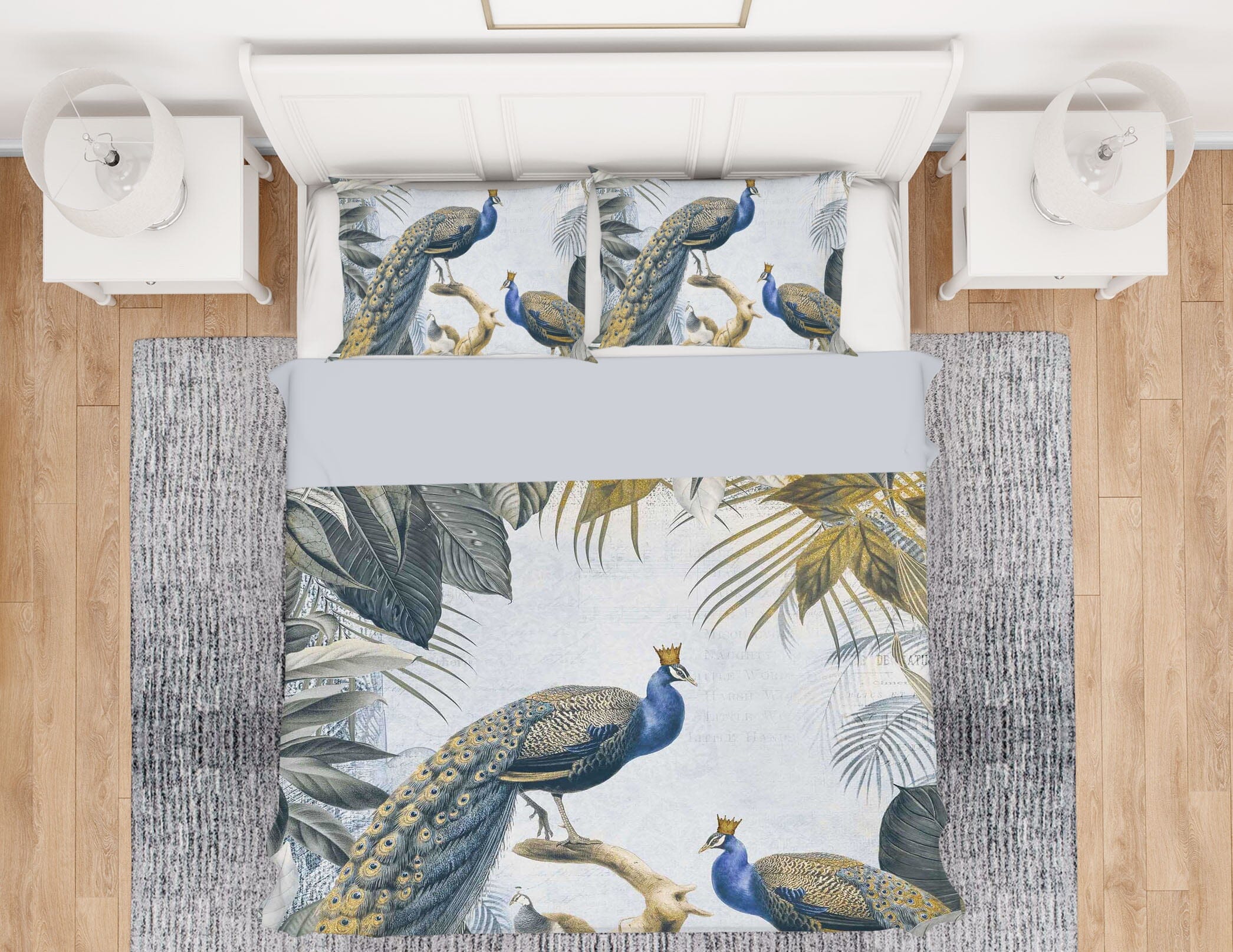 3D Peacock Forest 2112 Andrea haase Bedding Bed Pillowcases Quilt Quiet Covers AJ Creativity Home