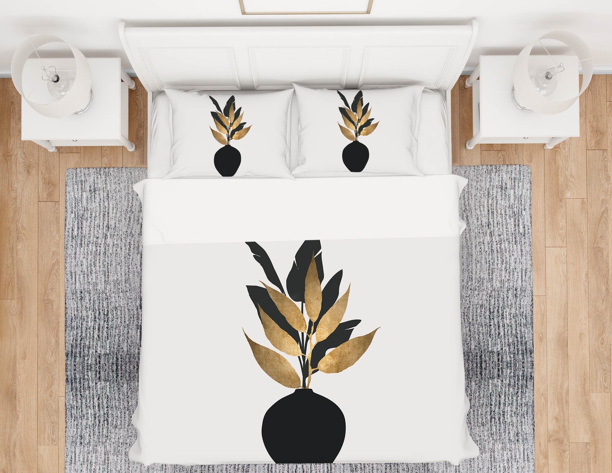 3D Black Vase 119 Boris Draschoff Bedding Bed Pillowcases Quilt Quiet Covers AJ Creativity Home