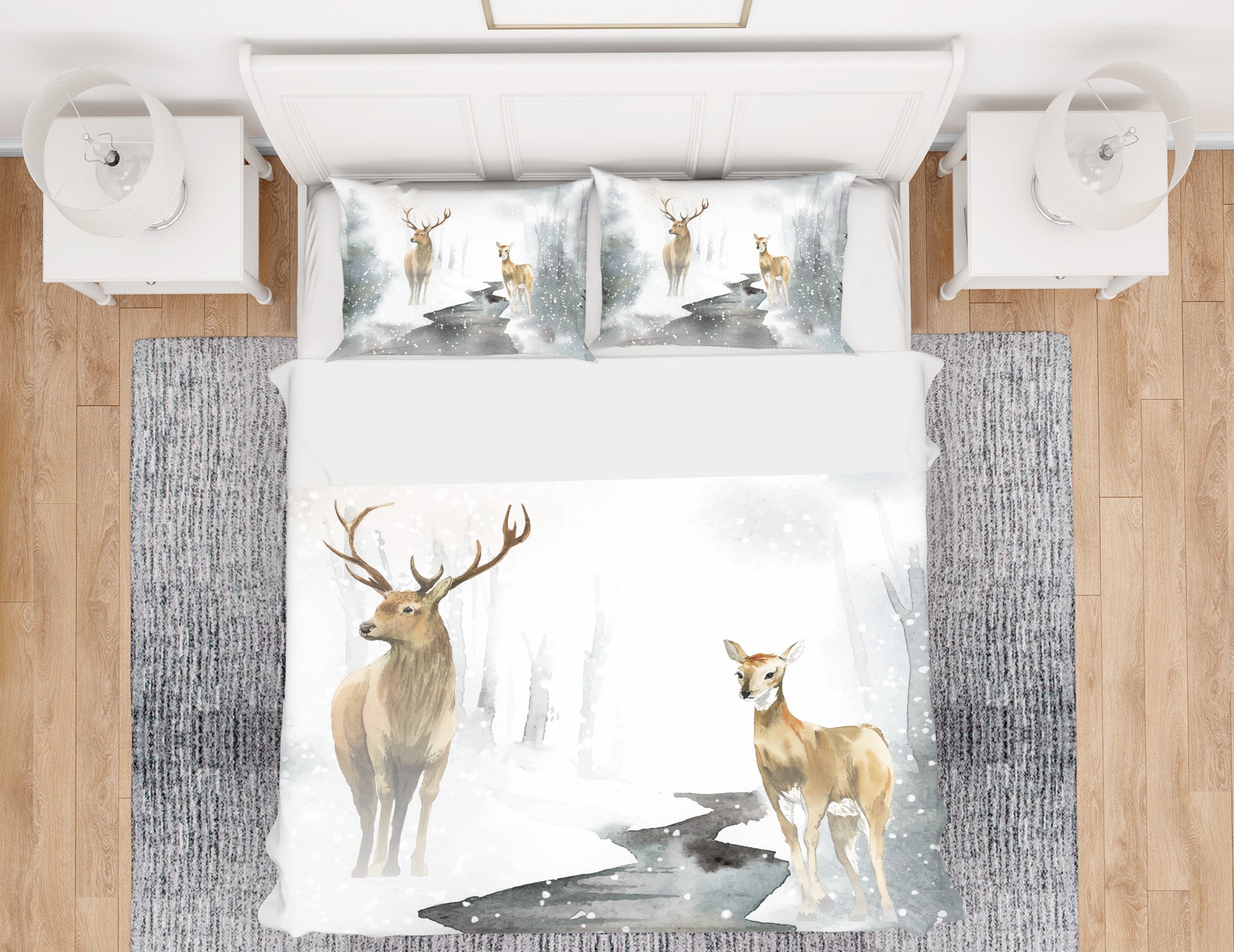 3D Deer 60169 Bed Pillowcases Quilt
