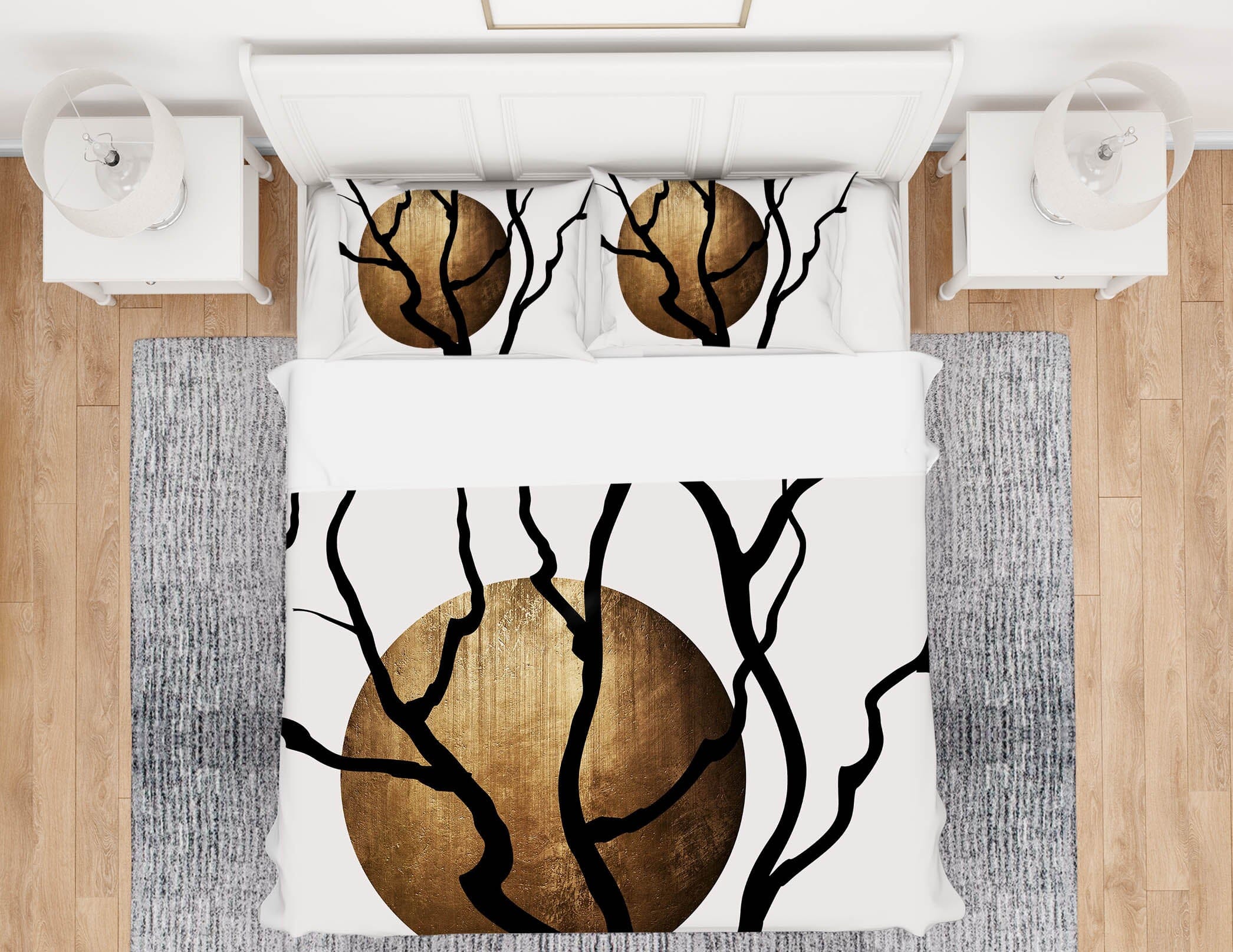 3D Moon Dead Tree 188 Boris Draschoff Bedding Bed Pillowcases Quilt Quiet Covers AJ Creativity Home