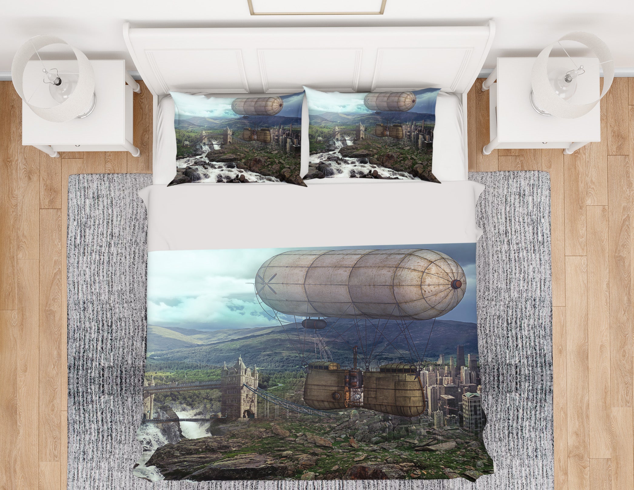 3D Mountain 19193 Bed Pillowcases Quilt