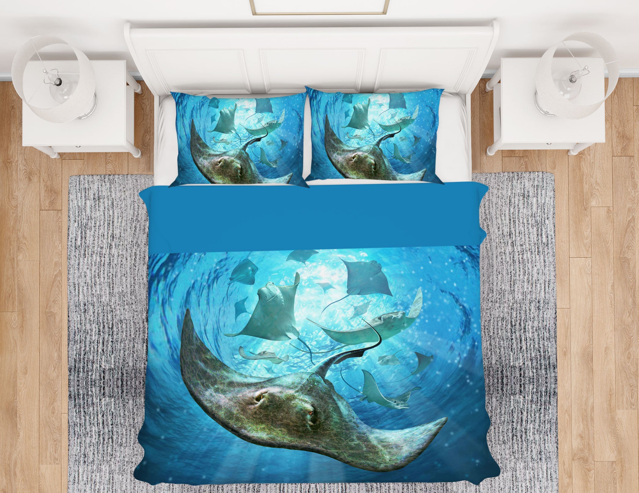 3D Sea Animals 18071 Jerry LoFaro bedding Bed Pillowcases Quilt