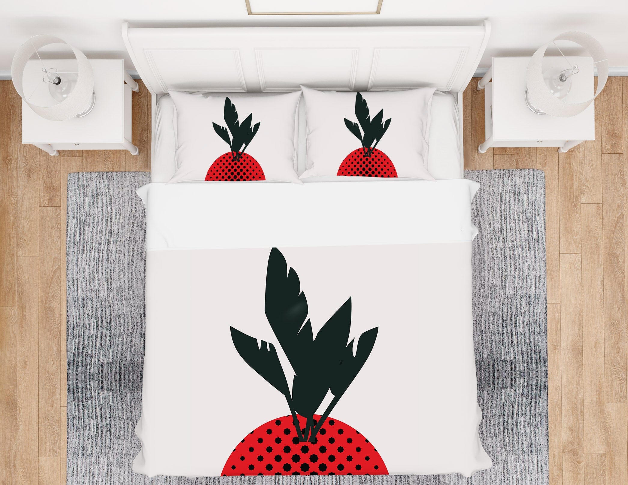 3D Red Leaves 181 Boris Draschoff Bedding Bed Pillowcases Quilt Quiet Covers AJ Creativity Home