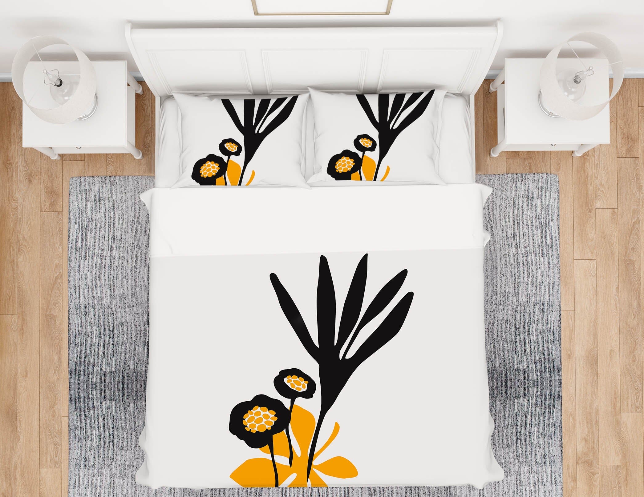 3D Yellow Flower 114 Boris Draschoff Bedding Bed Pillowcases Quilt Quiet Covers AJ Creativity Home