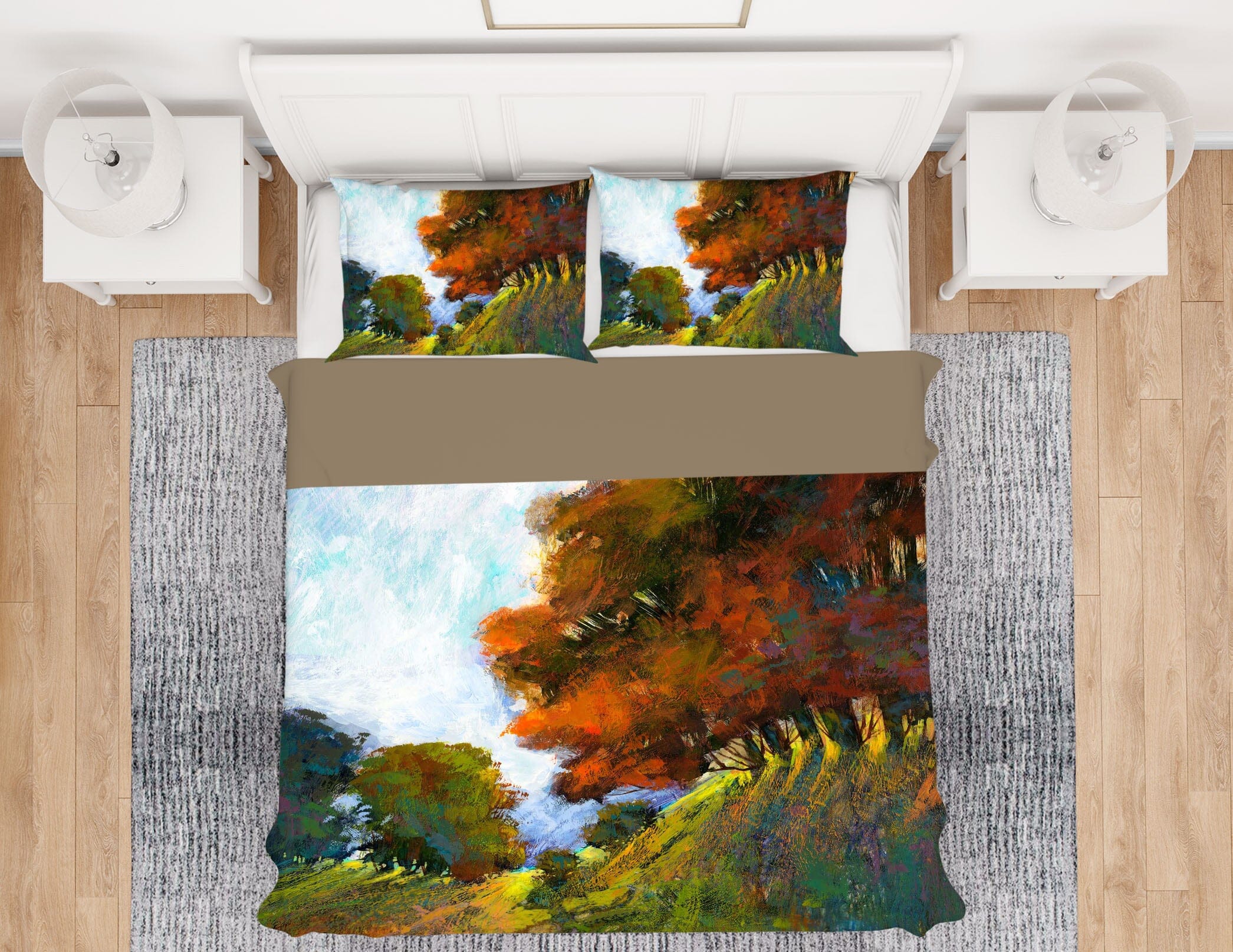 3D Autumn Maple 1014 Michael Tienhaara Bedding Bed Pillowcases Quilt Quiet Covers AJ Creativity Home