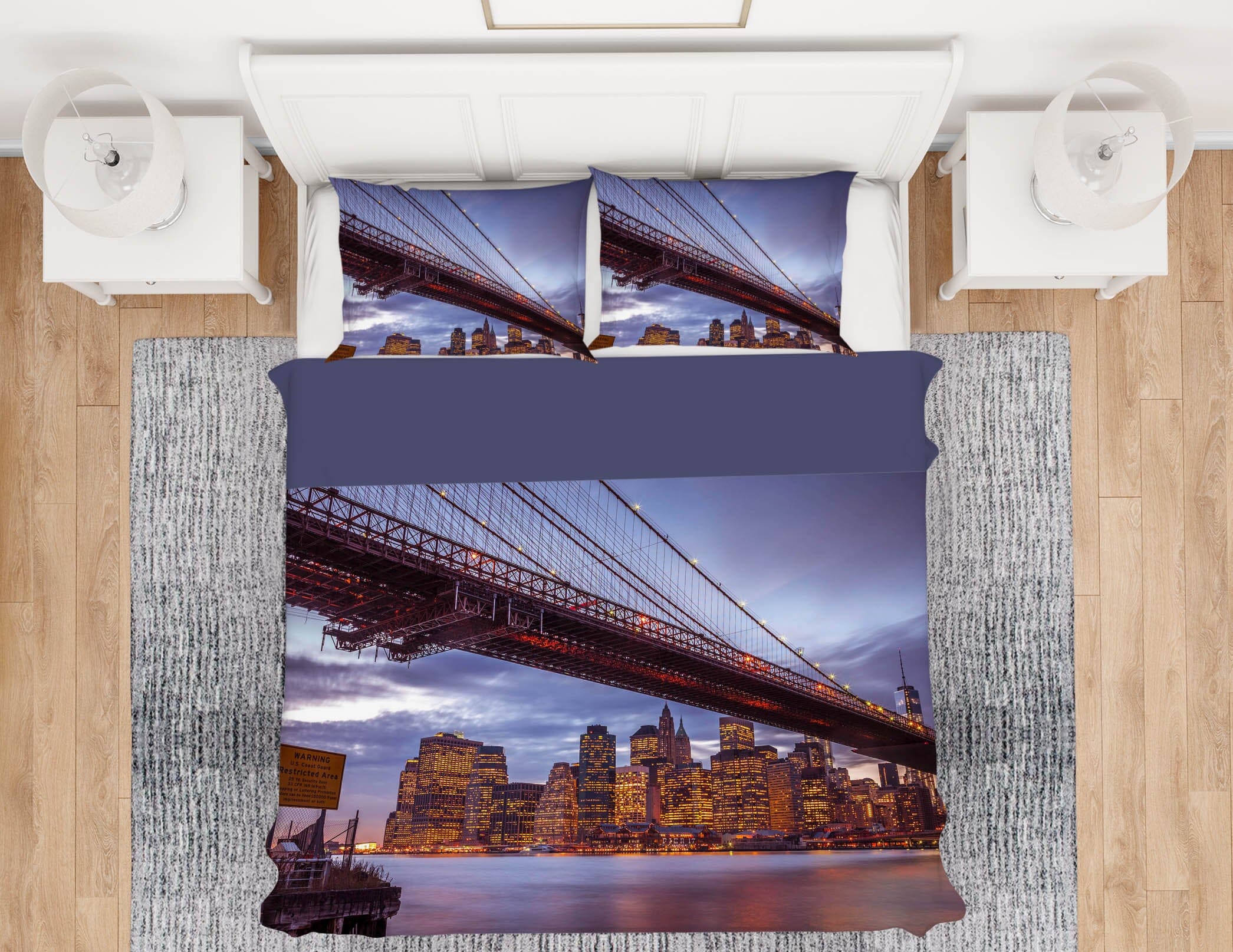 3D Bridge City 1018 Assaf Frank Bedding Bed Pillowcases Quilt Quiet Covers AJ Creativity Home