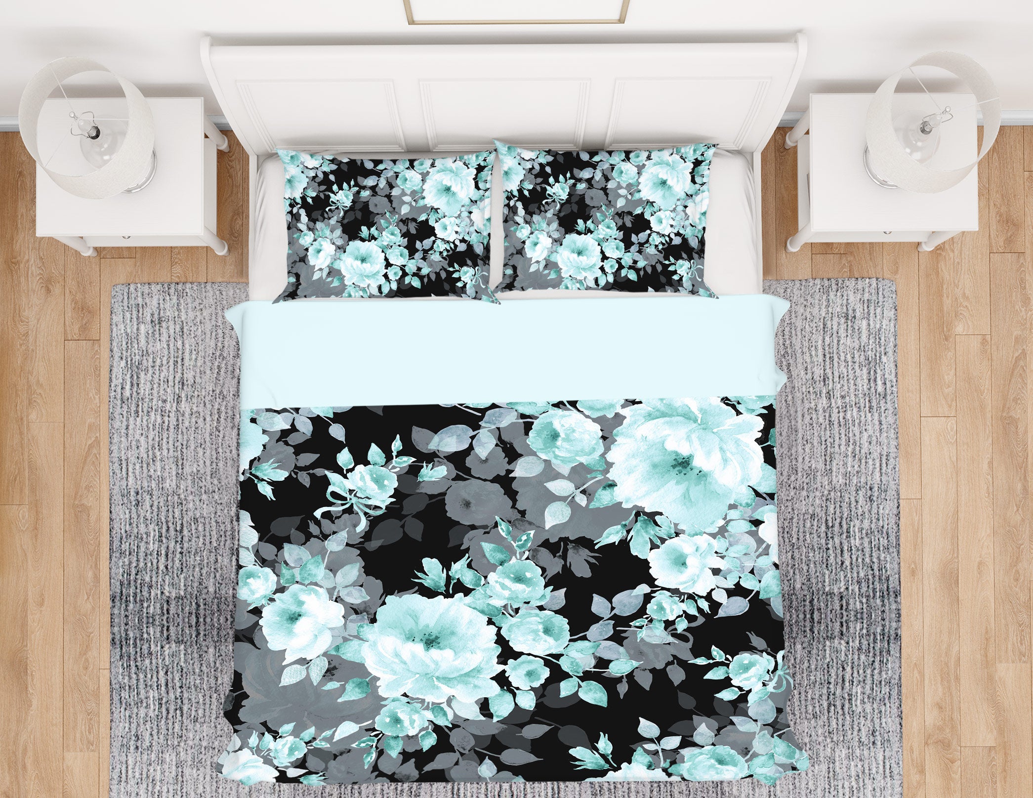 3D Flowers 13226 Bed Pillowcases Quilt