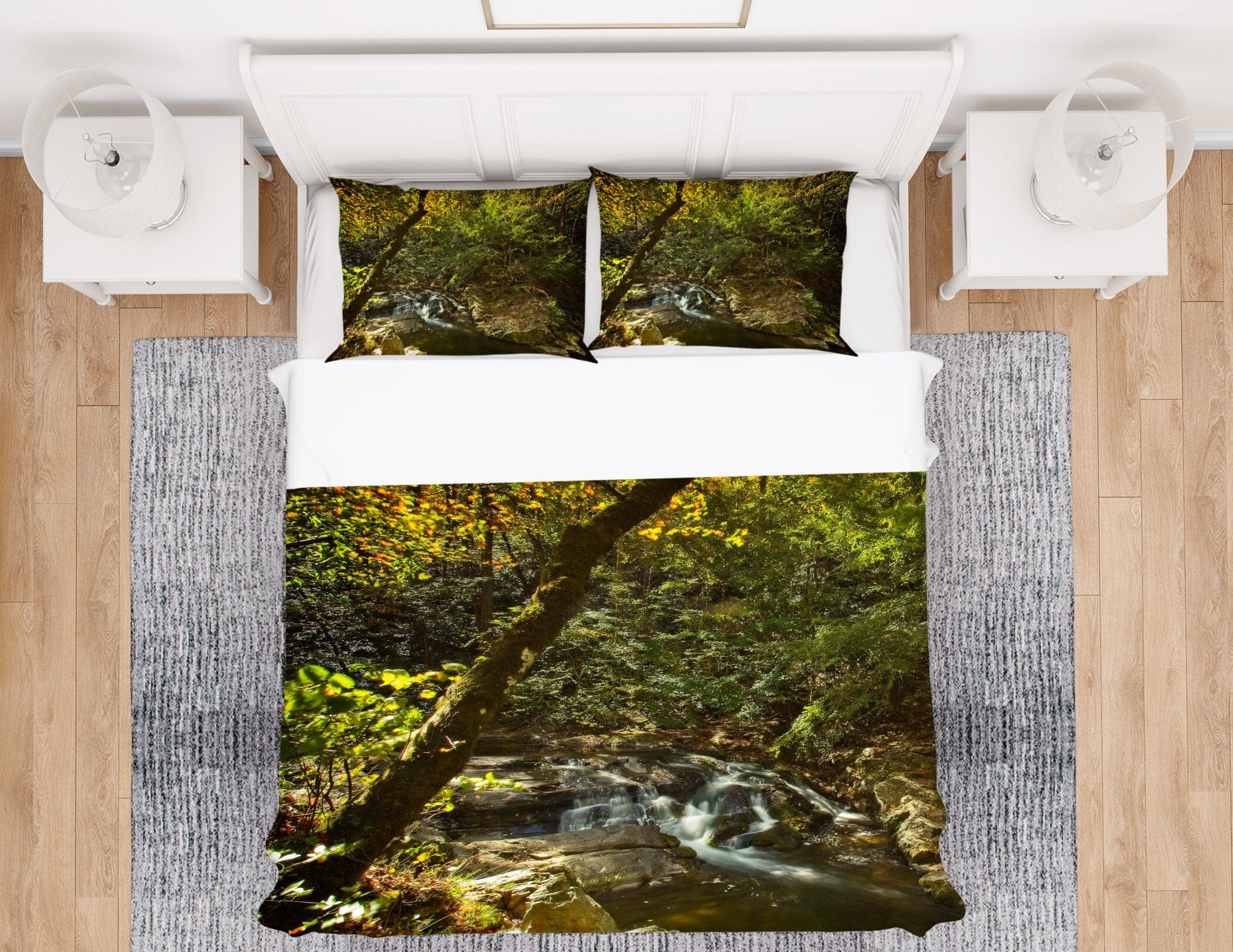 3D Tranquil Creek 2137 Kathy Barefield Bedding Bed Pillowcases Quilt Quiet Covers AJ Creativity Home