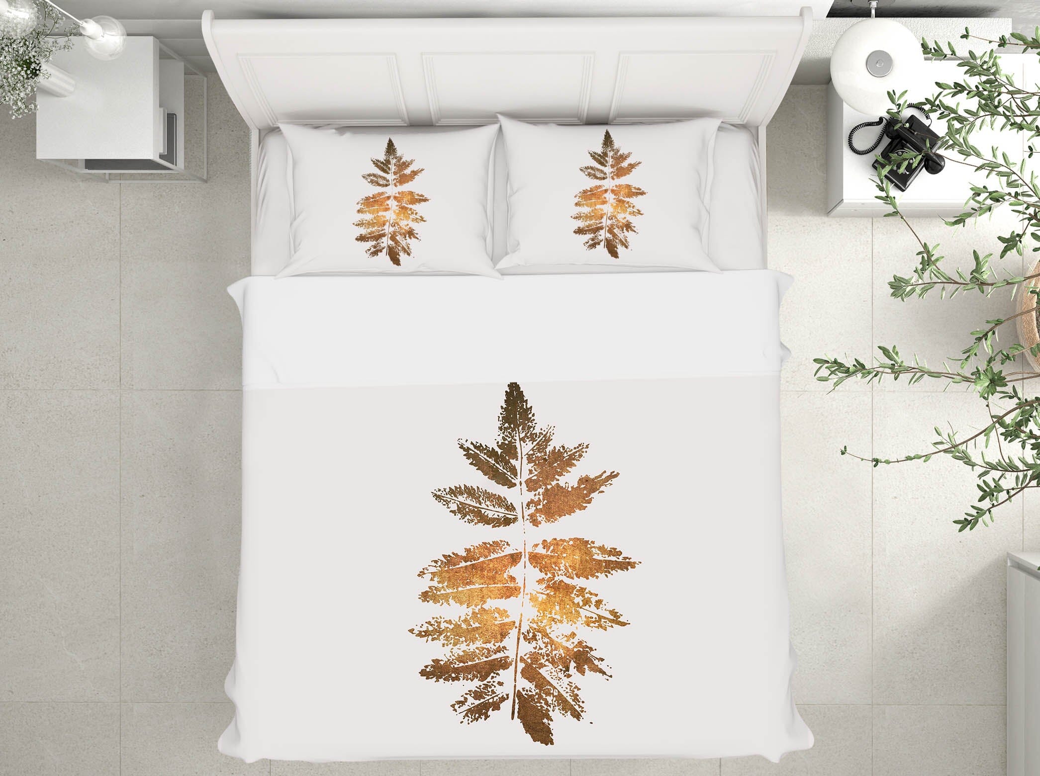 3D Leaf Decoration 193 Boris Draschoff Bedding Bed Pillowcases Quilt Quiet Covers AJ Creativity Home