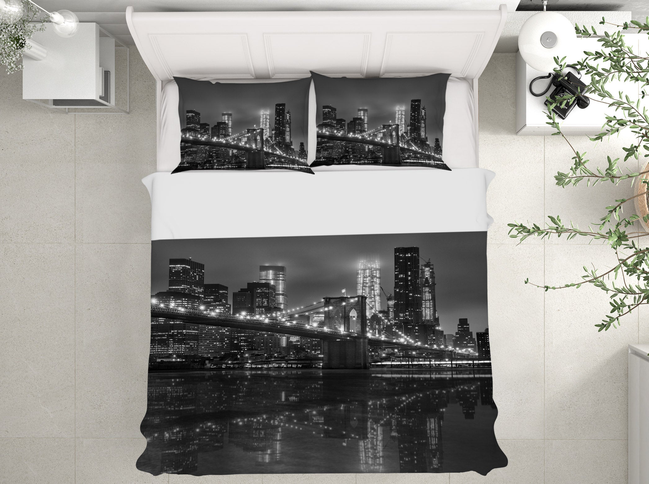 3D Black Bridge 056 Marco Carmassi Bedding Bed Pillowcases Quilt