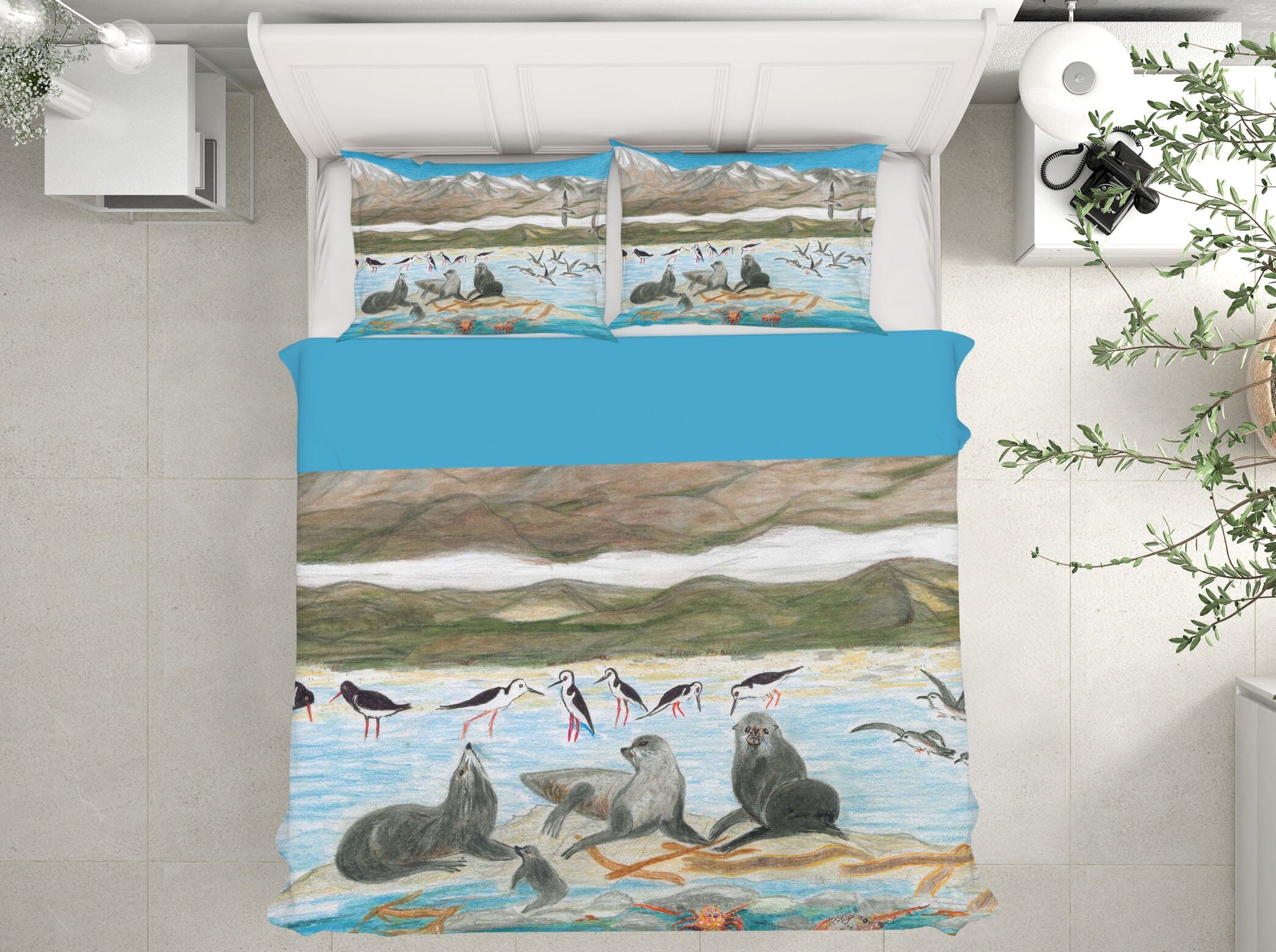 3D Arctic Sea Lion 027 Michael Sewell Bedding Bed Pillowcases Quilt Quiet Covers AJ Creativity Home