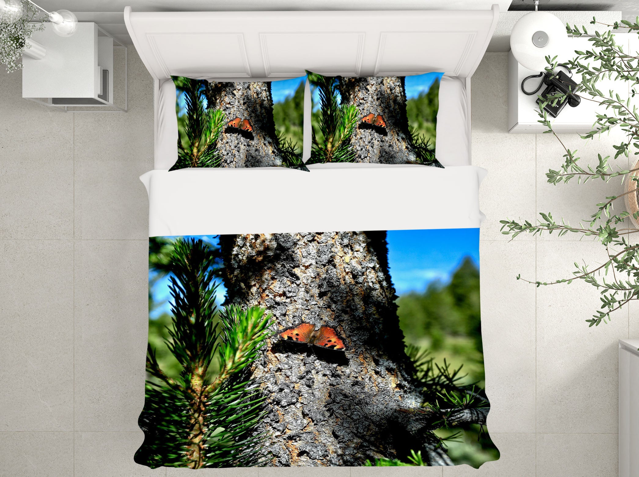 3D Alpine Butterfly 62002 Kathy Barefield Bedding Bed Pillowcases Quilt