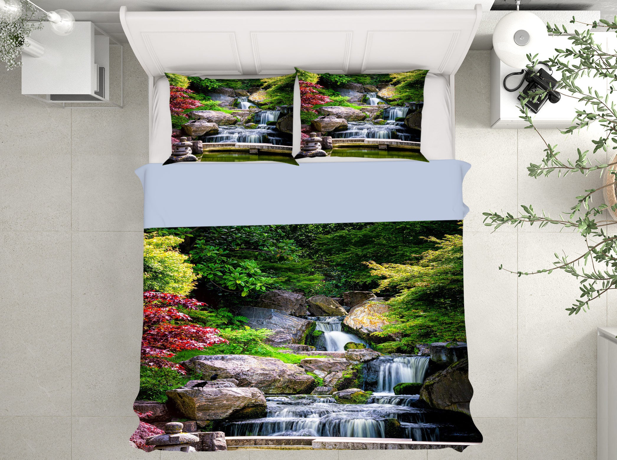 3D Water Stone 15174 Bed Pillowcases Quilt
