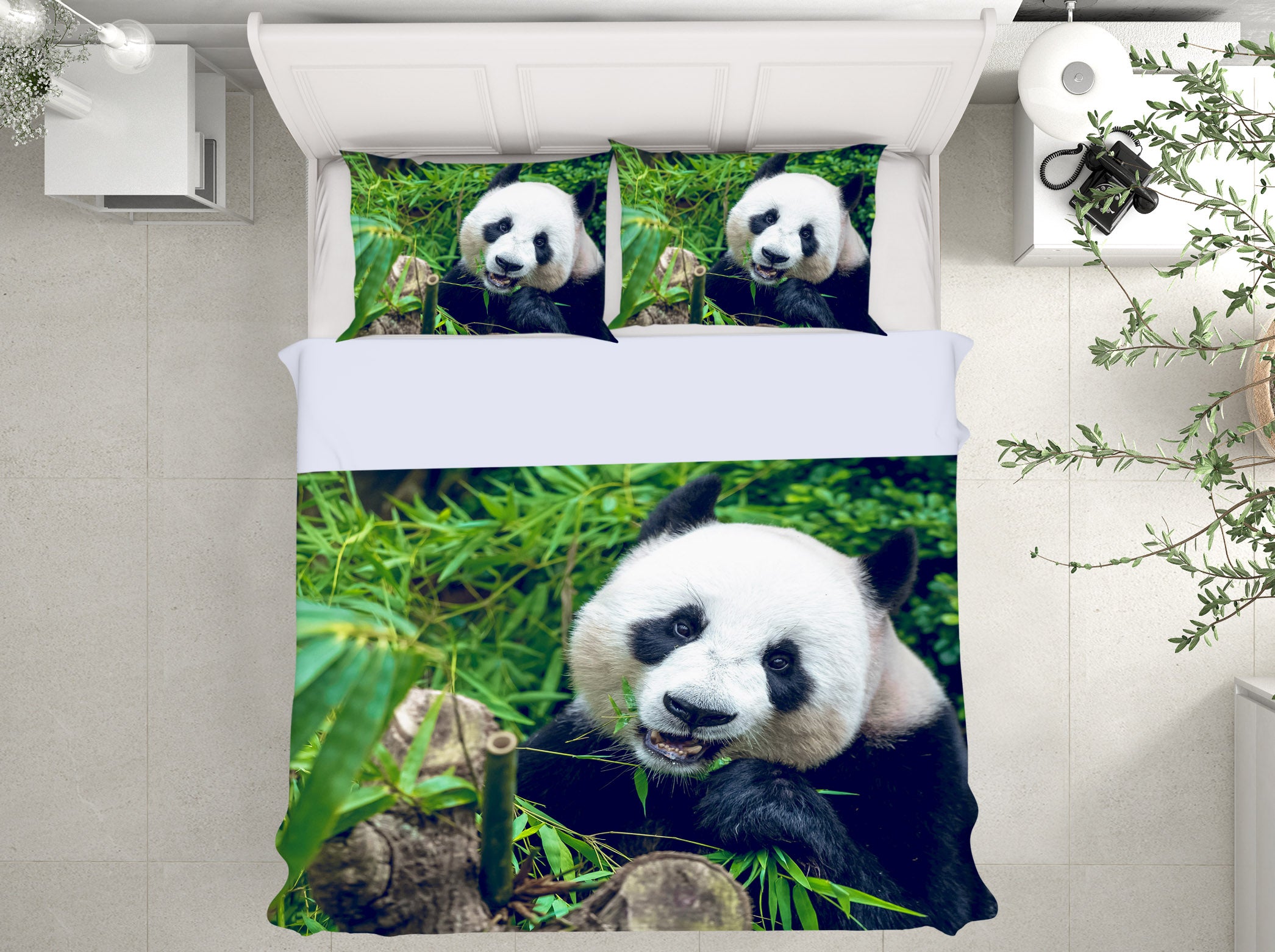 3D Panda 63174 Bed Pillowcases Quilt
