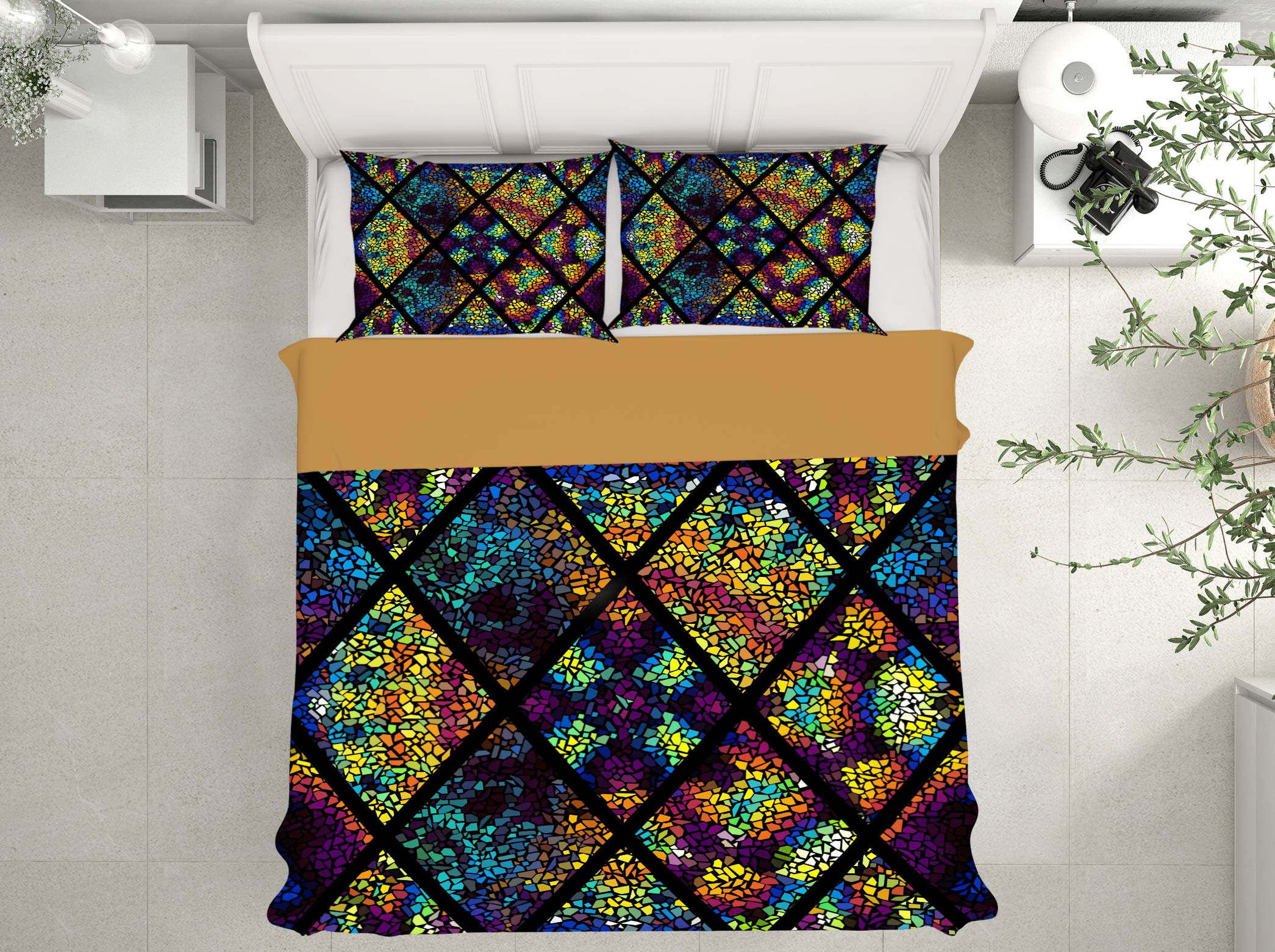 3D Pattern Lines 14001 Bed Pillowcases Quilt