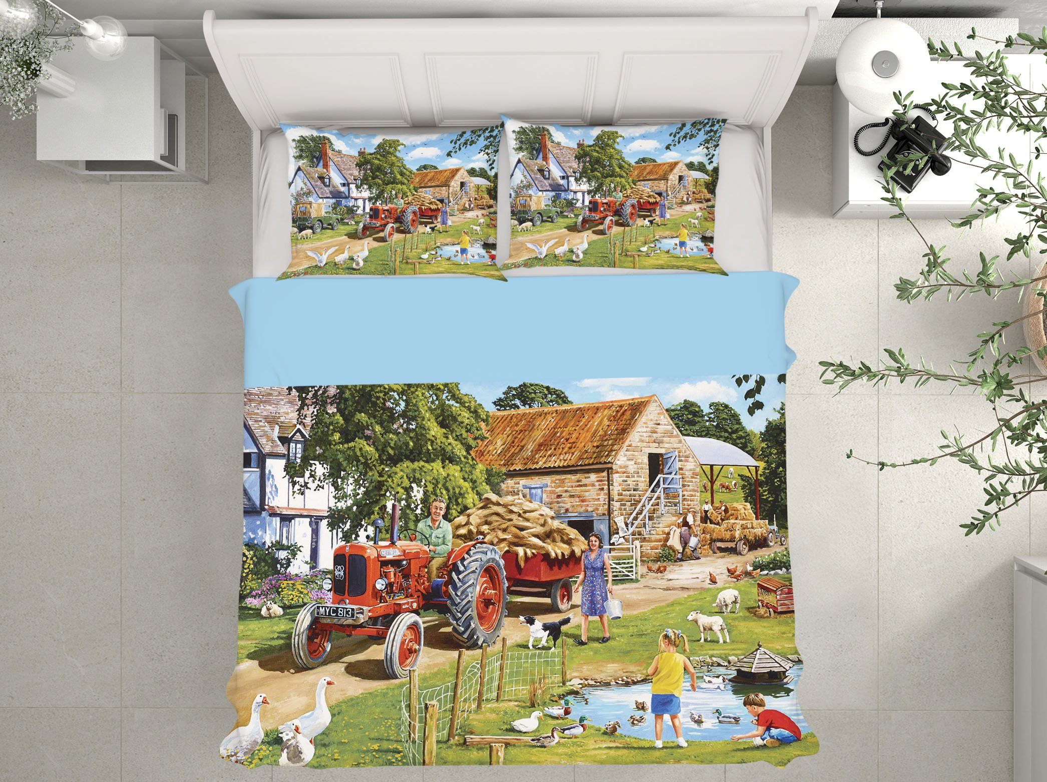 3D A Family Farm 2018 Trevor Mitchell bedding Bed Pillowcases Quilt Quiet Covers AJ Creativity Home