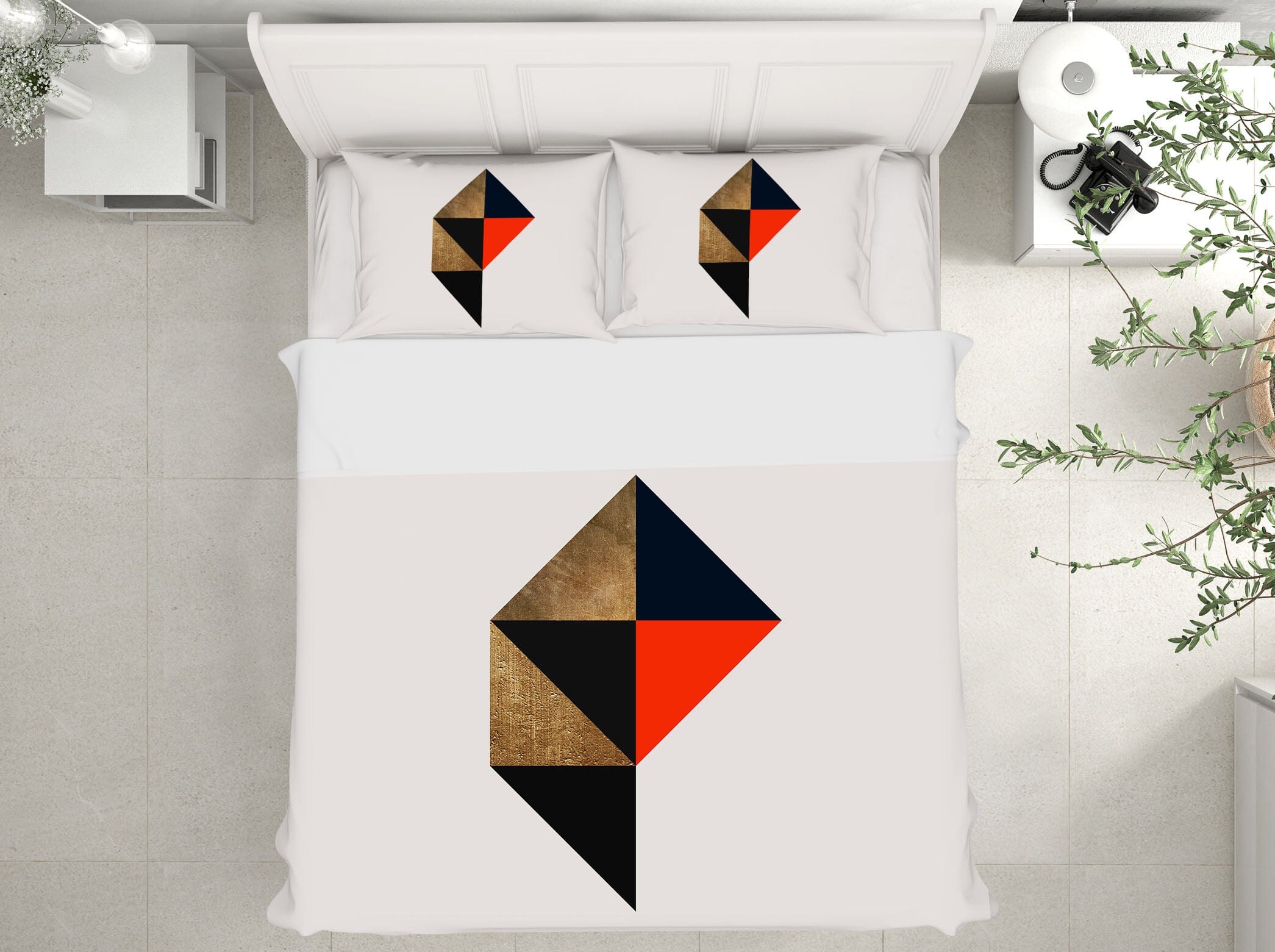 3D Triangle Stitching 230 Boris Draschoff Bedding Bed Pillowcases Quilt Quiet Covers AJ Creativity Home