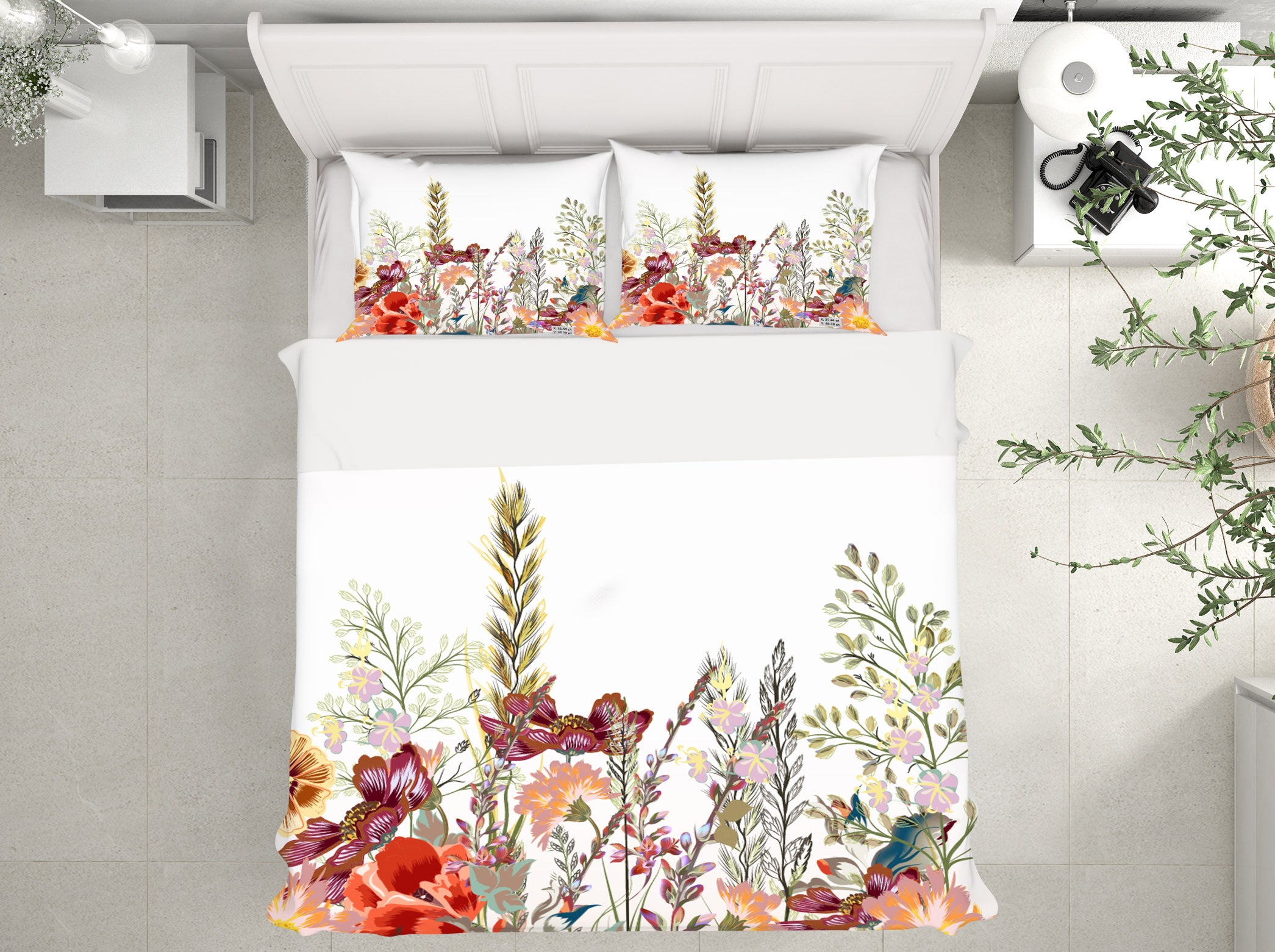 3D Flower Bush 14228 Bed Pillowcases Quilt