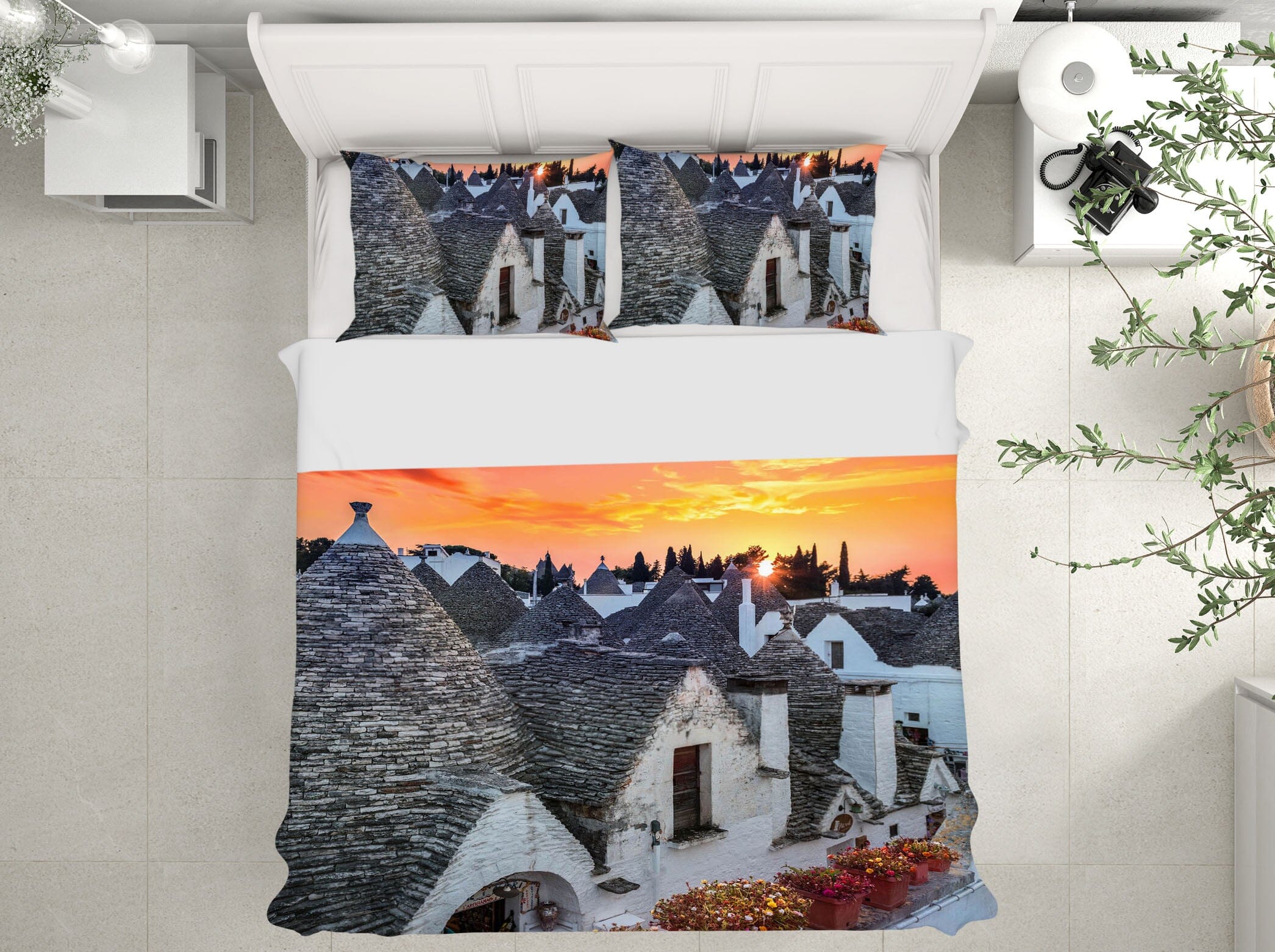 3D Sunrise Village 2101 Marco Carmassi Bedding Bed Pillowcases Quilt Quiet Covers AJ Creativity Home
