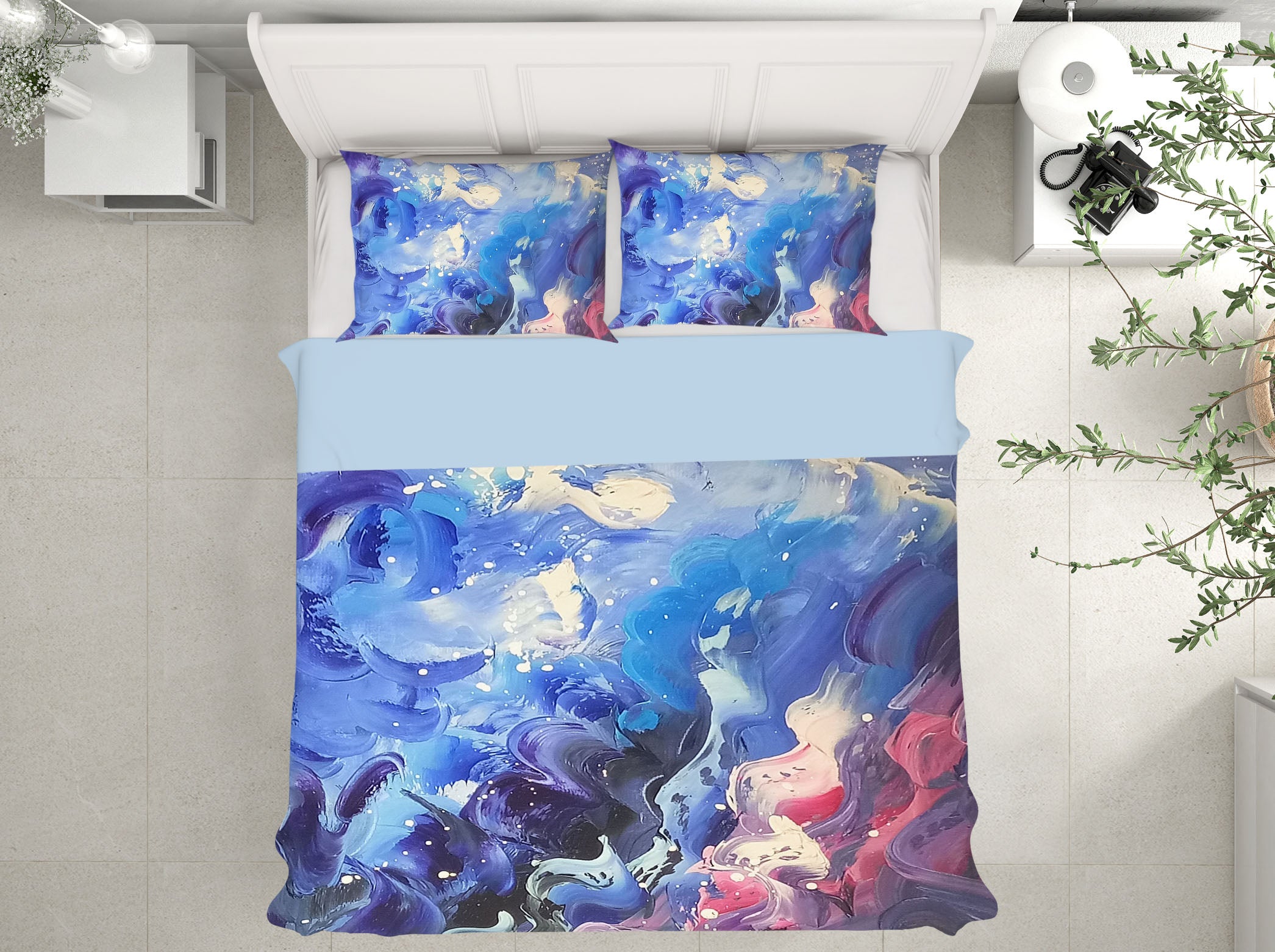 3D Colored Marble 16019 Bed Pillowcases Quilt