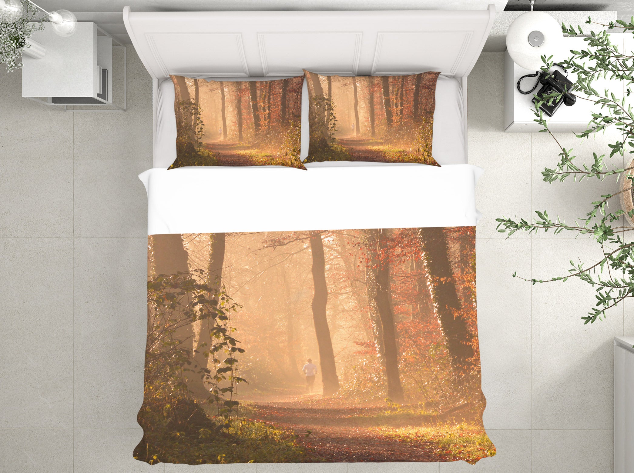 3D Forest 14094 Bed Pillowcases Quilt