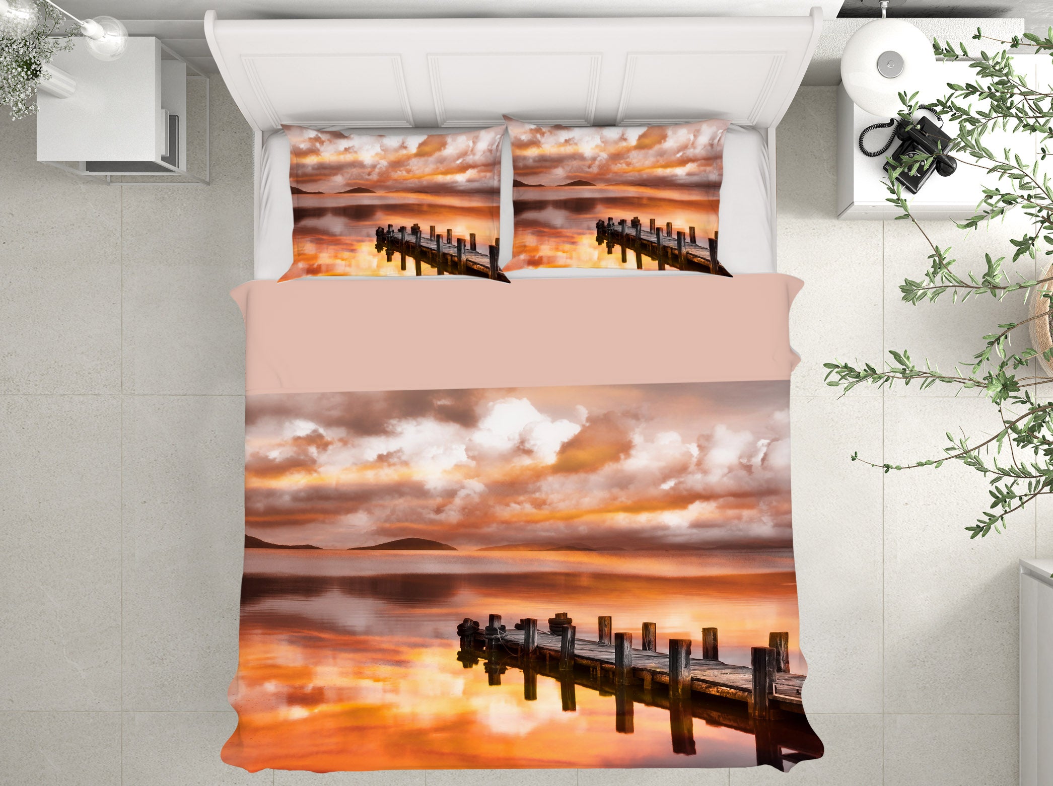 3D Sunset Pier 146 Marco Carmassi Bedding Bed Pillowcases Quilt