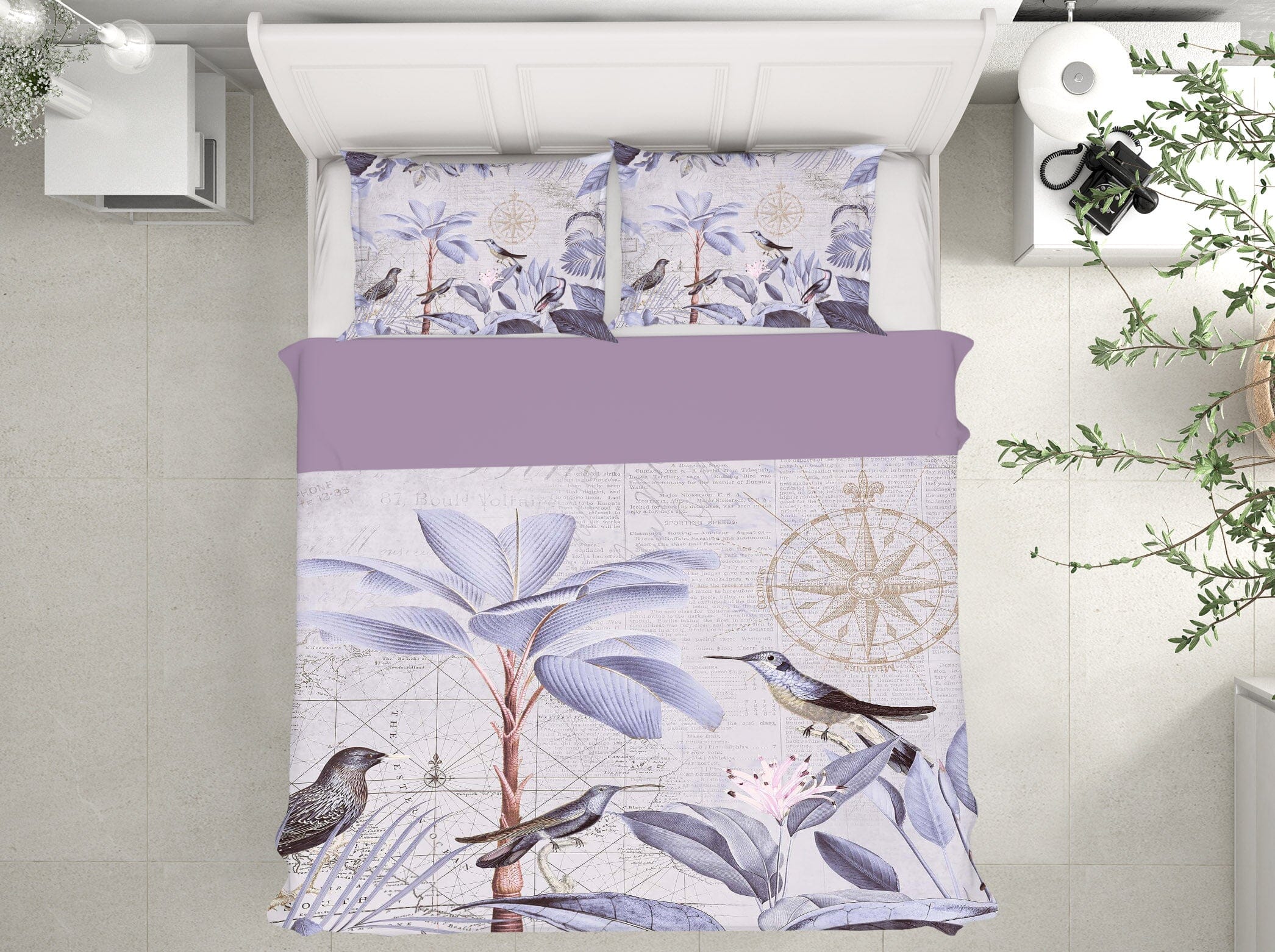 3D Bird Forest 124 Andrea haase Bedding Bed Pillowcases Quilt Quiet Covers AJ Creativity Home