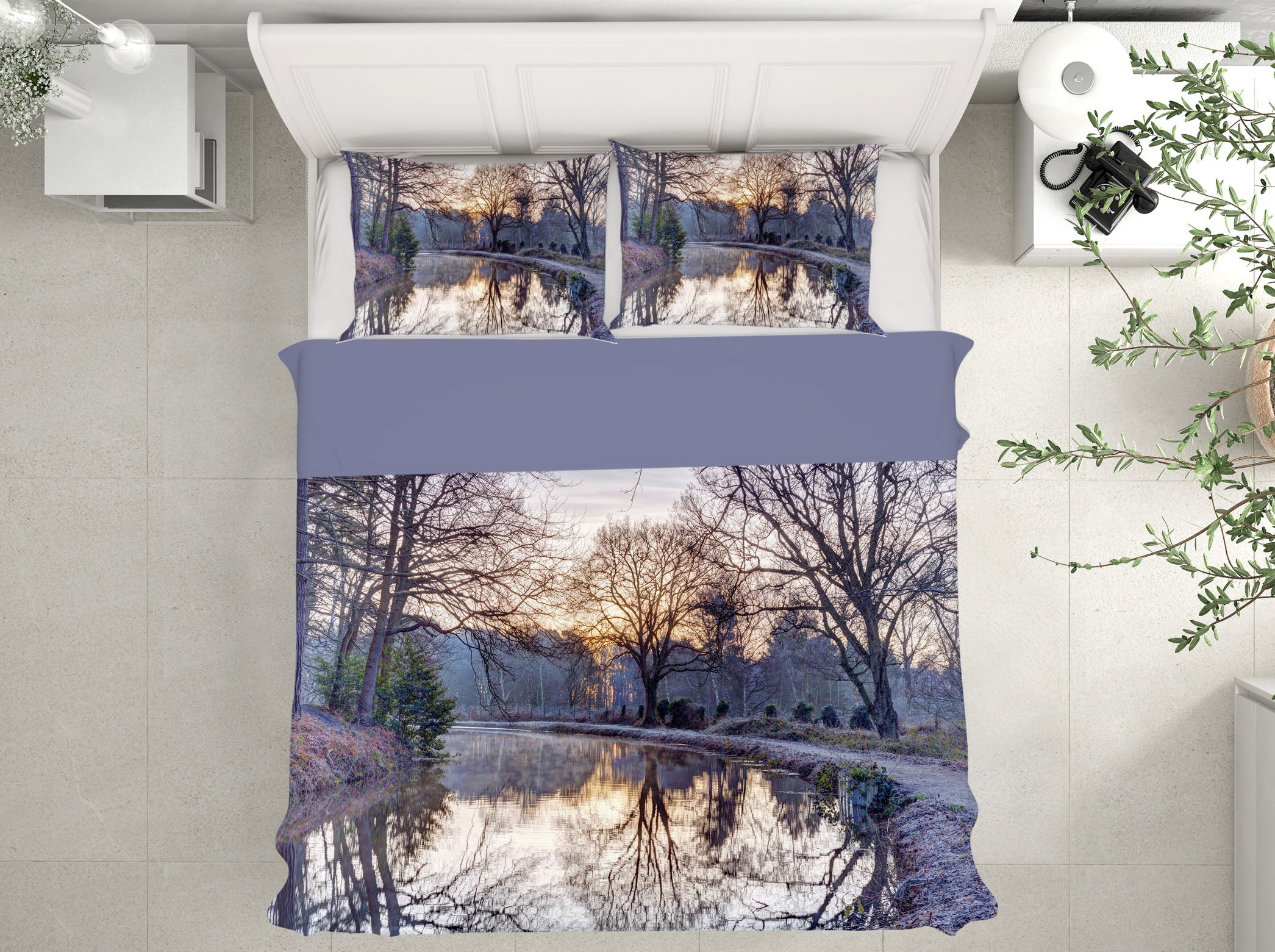 3D River Reflection 1032 Assaf Frank Bedding Bed Pillowcases Quilt