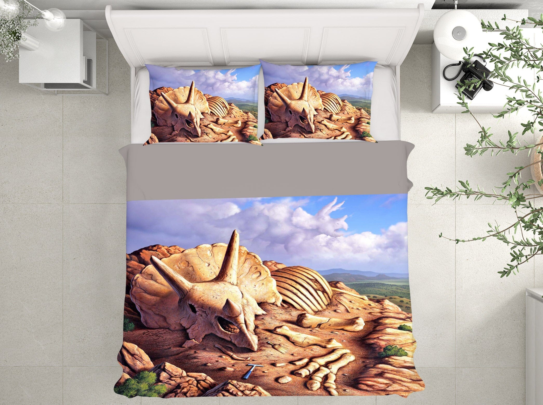 3D Dino Dig 2117 Jerry LoFaro bedding Bed Pillowcases Quilt Quiet Covers AJ Creativity Home