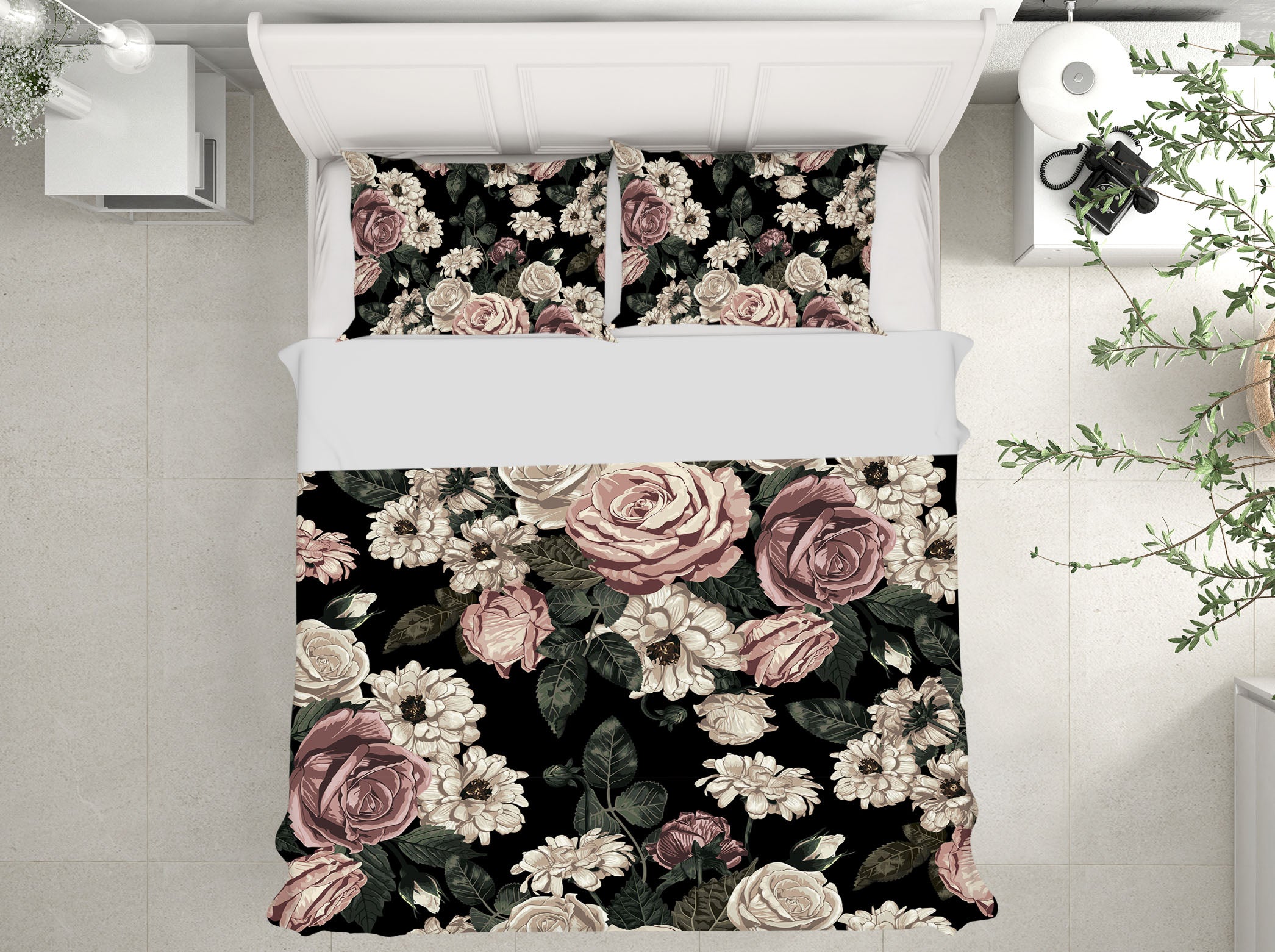 3D Flowers 61117 Bed Pillowcases Quilt
