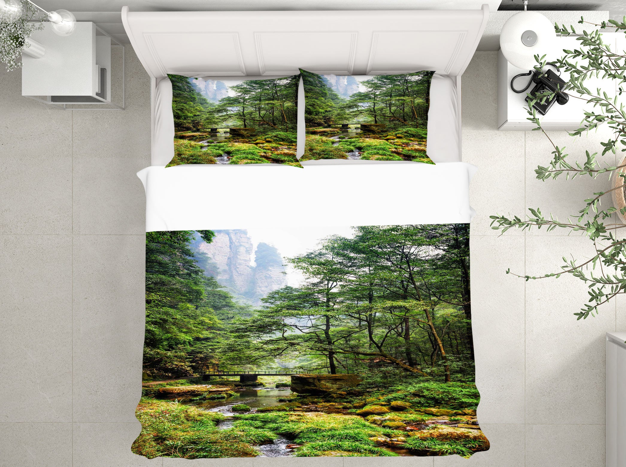 3D Forest 15109 Bed Pillowcases Quilt