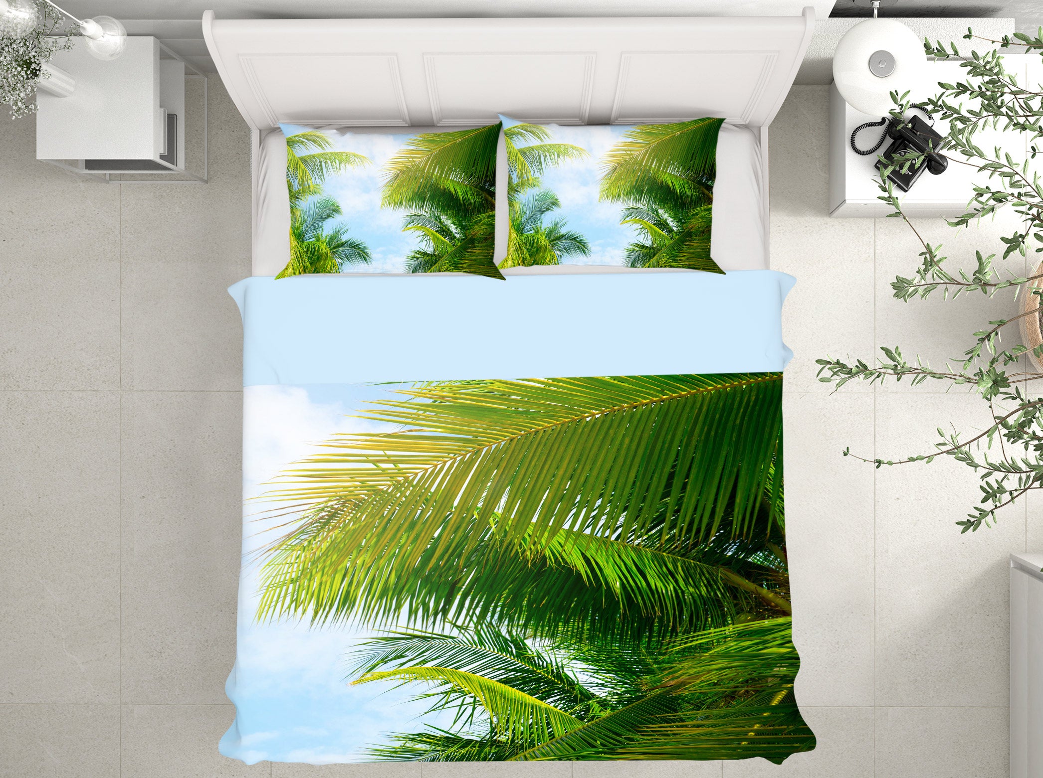3D Leaves 14159 Bed Pillowcases Quilt