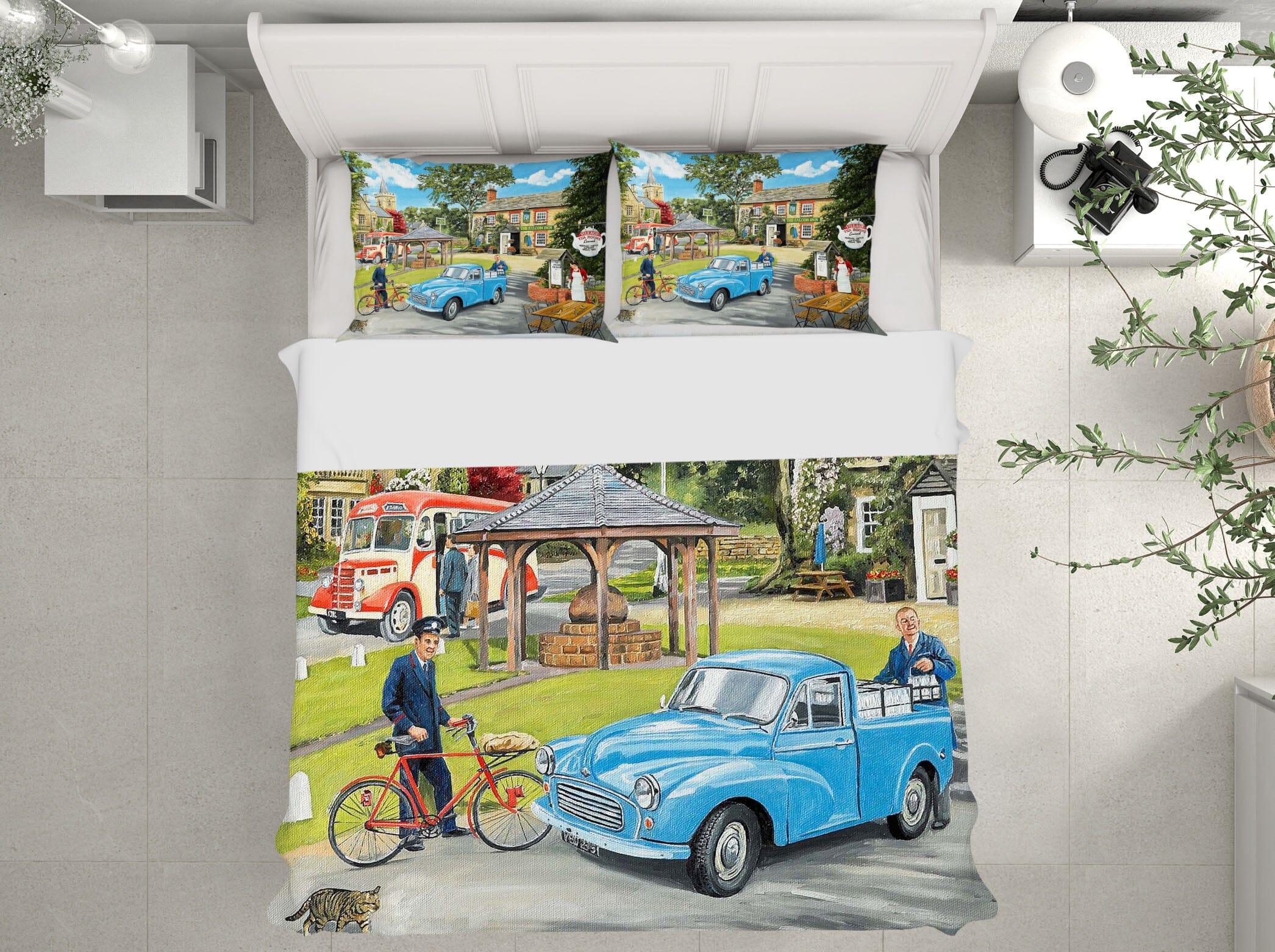 3D The Village Tearooms 2076 Trevor Mitchell bedding Bed Pillowcases Quilt Quiet Covers AJ Creativity Home