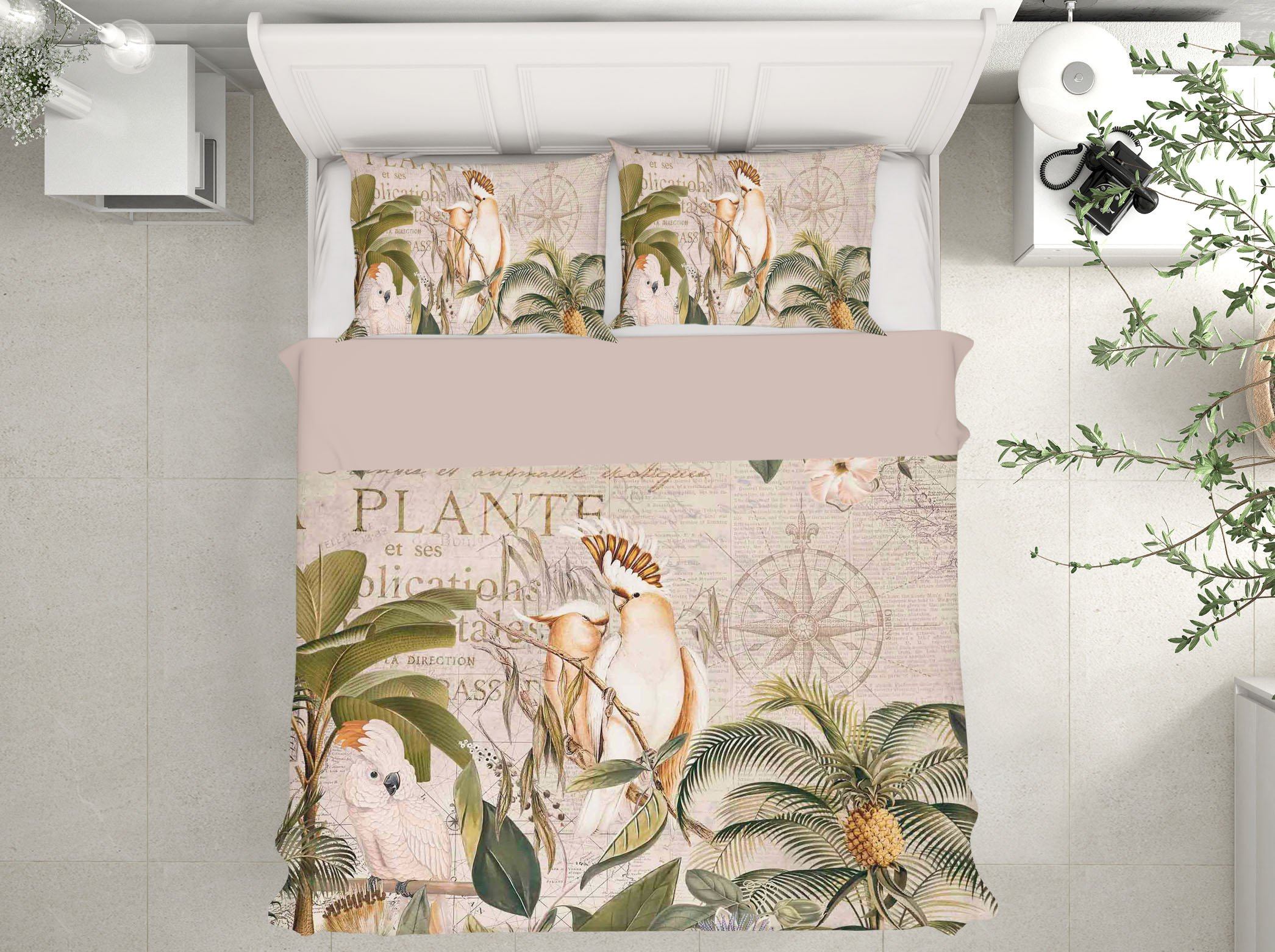 3D Branch Parrot 2143 Andrea haase Bedding Bed Pillowcases Quilt Quiet Covers AJ Creativity Home