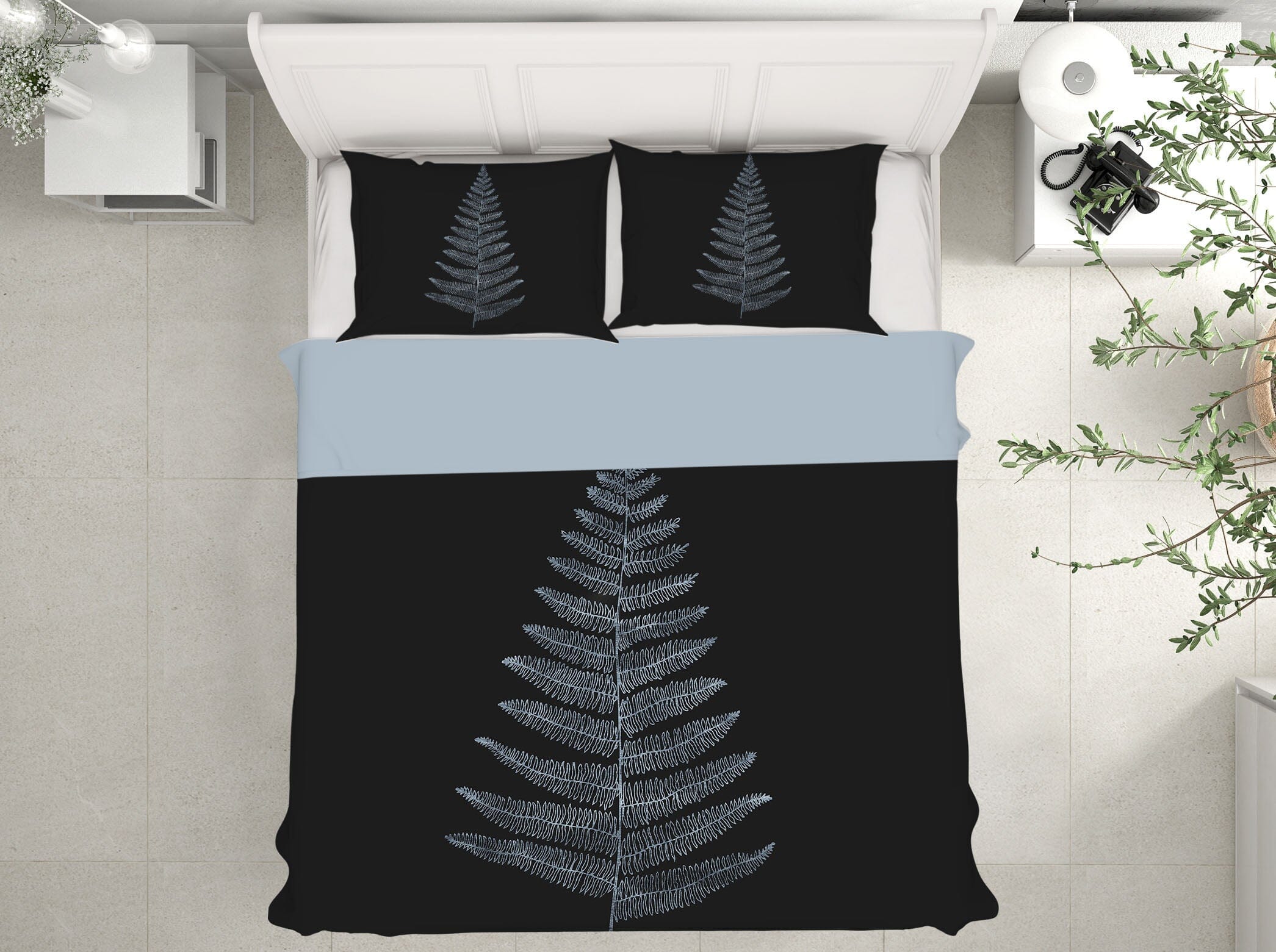 3D Black Cypress Leaves 117 Boris Draschoff Bedding Bed Pillowcases Quilt Quiet Covers AJ Creativity Home
