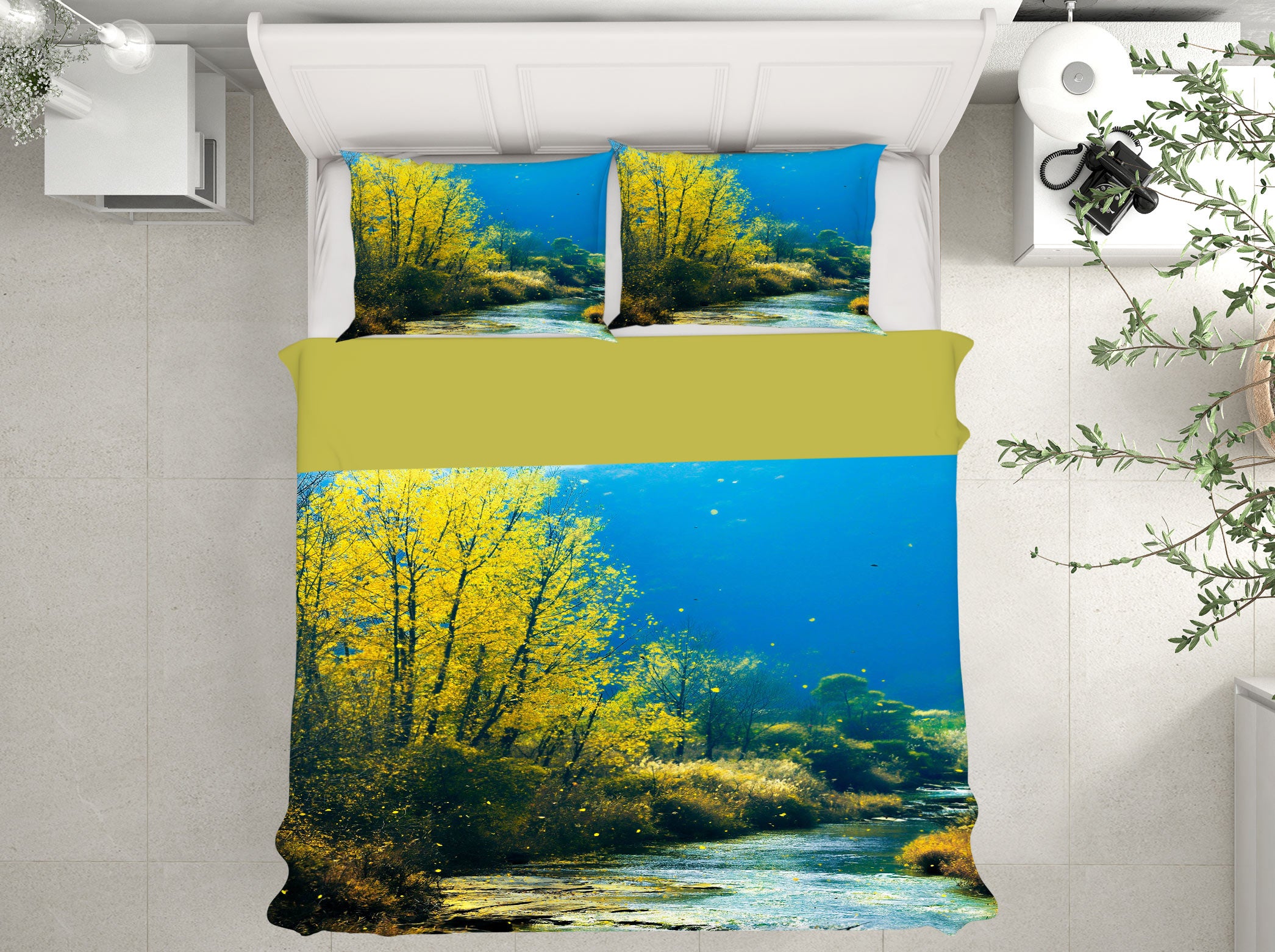 3D Forest 16075 Bed Pillowcases Quilt