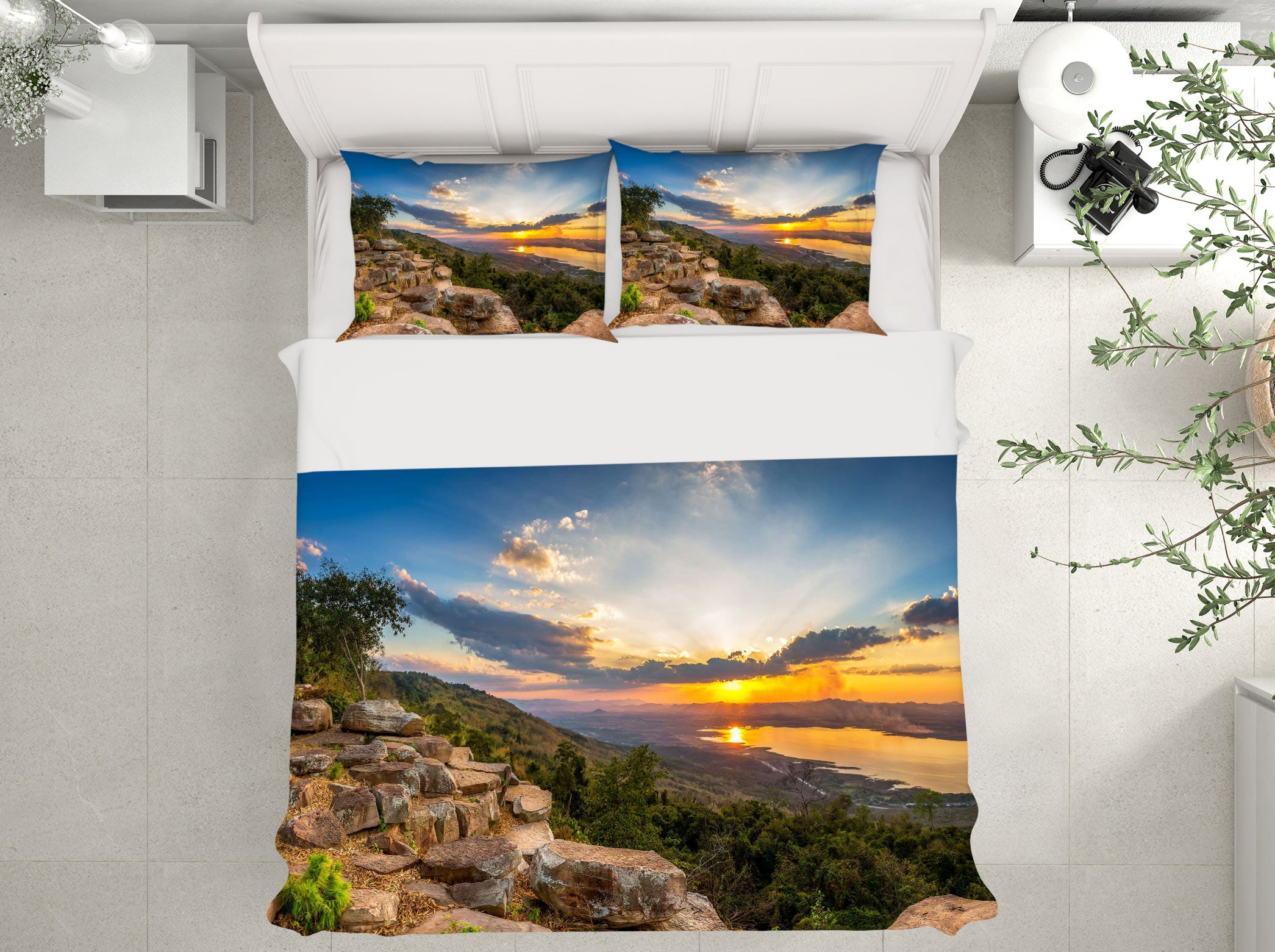 3D Stone 59121 Bed Pillowcases Quilt