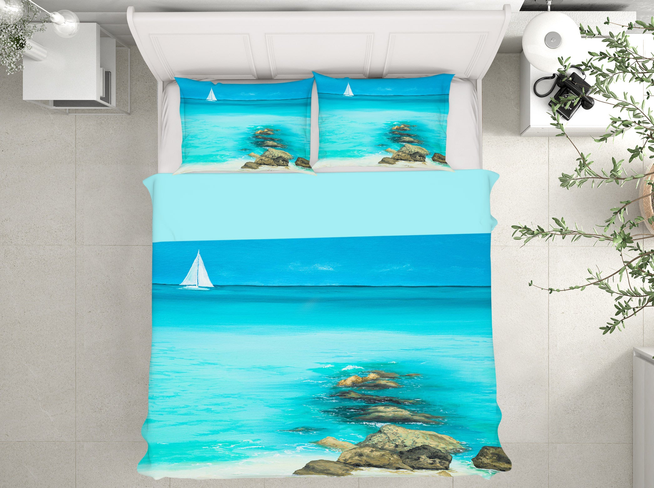 3D Blue Sea 1746 Marina Zotova Bedding Bed Pillowcases Quilt