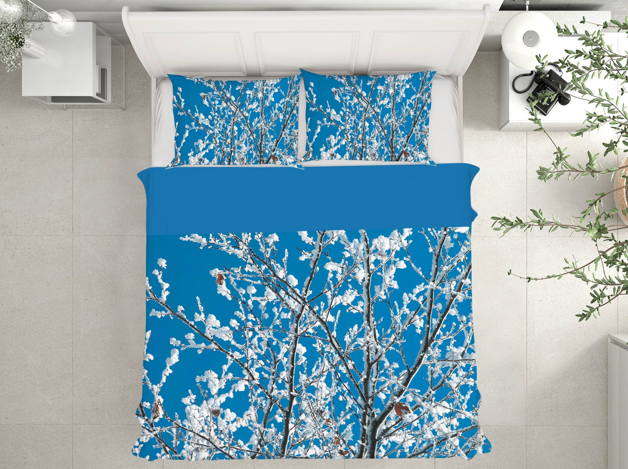 3D Snow Tree 1007 Assaf Frank Bedding Bed Pillowcases Quilt Quiet Covers AJ Creativity Home