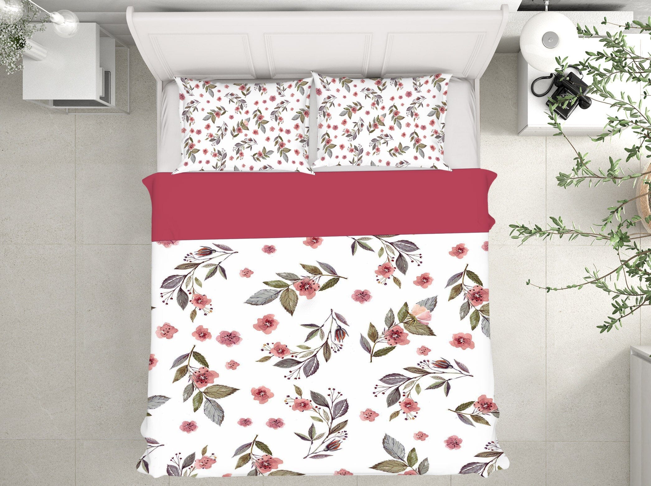 3D Safflower Pattern 231 Uta Naumann Bedding Bed Pillowcases Quilt Quiet Covers AJ Creativity Home