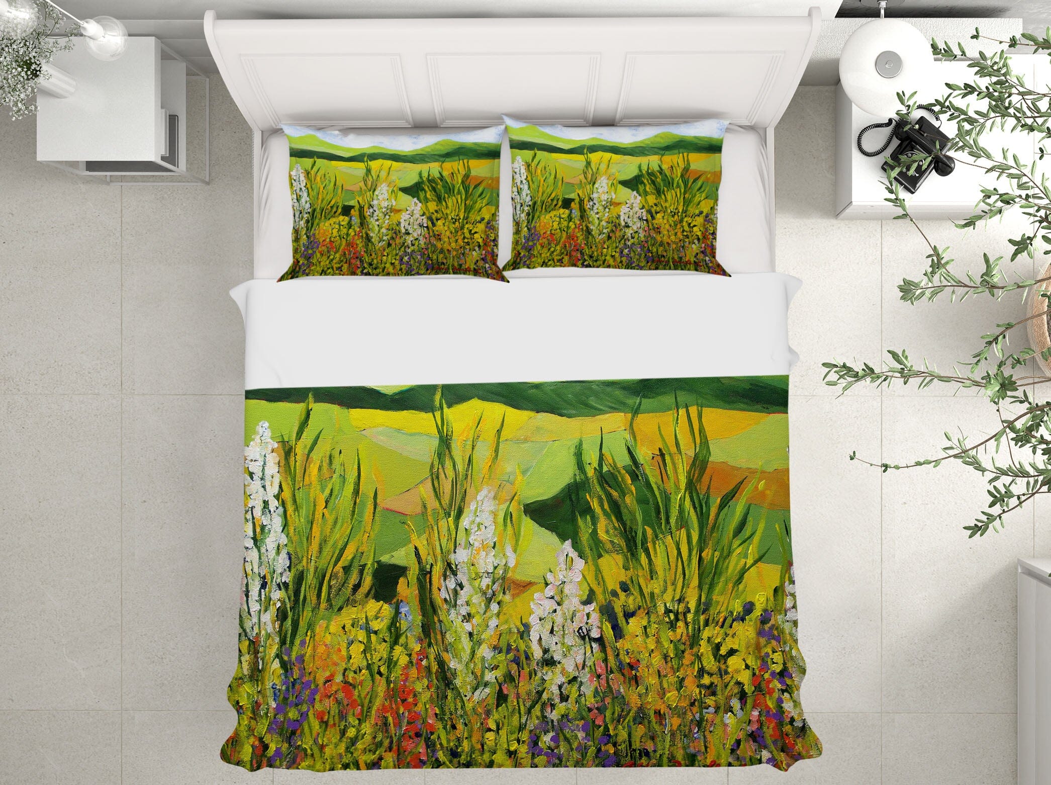 3D White Flower Field 1125 Allan P. Friedlander Bedding Bed Pillowcases Quilt Quiet Covers AJ Creativity Home