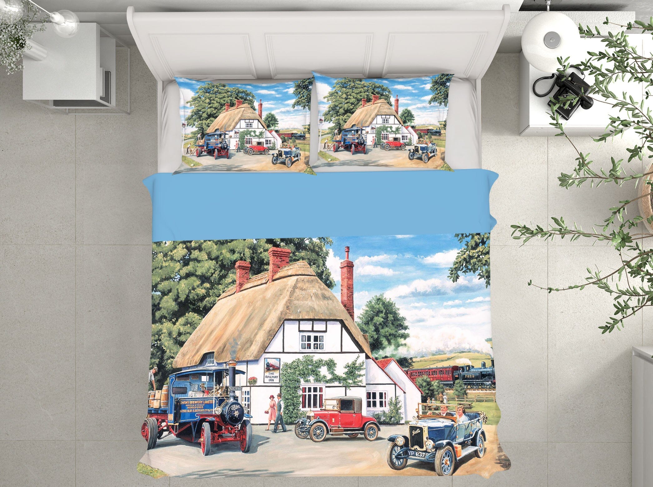 3D Delivery At The Railway Inn 2019 Trevor Mitchell bedding Bed Pillowcases Quilt Quiet Covers AJ Creativity Home