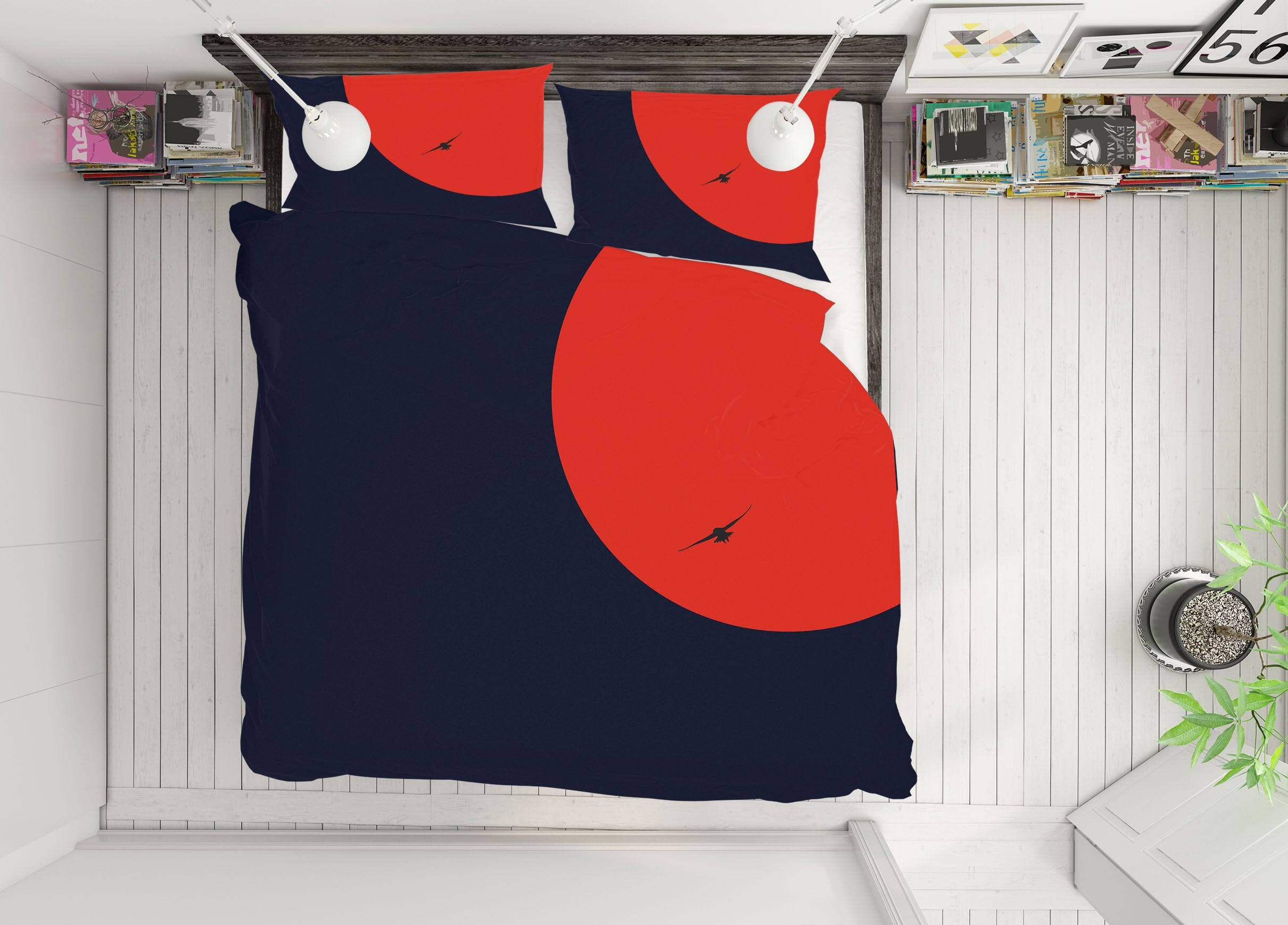 3D Red Sun 191 Boris Draschoff Bedding Bed Pillowcases Quilt Quiet Covers AJ Creativity Home