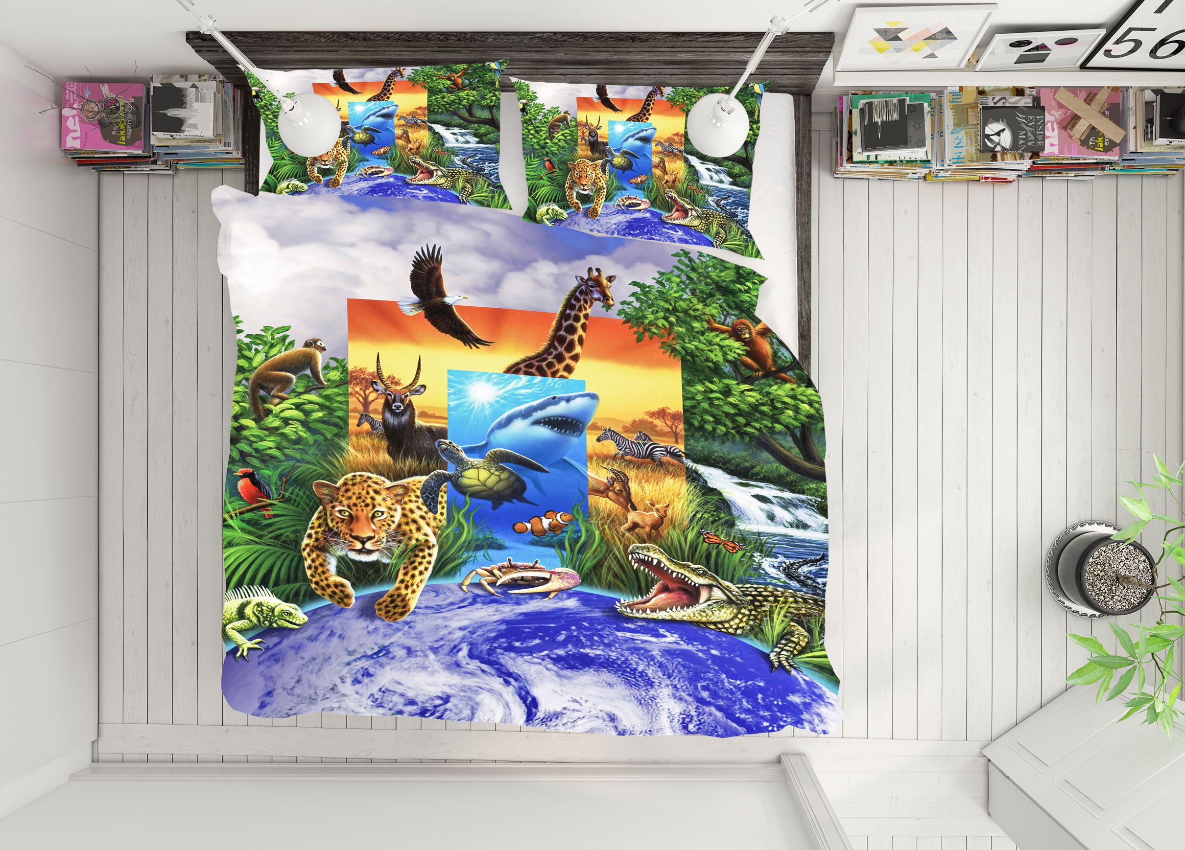 3D Wild World 86052 Jerry LoFaro bedding Bed Pillowcases Quilt