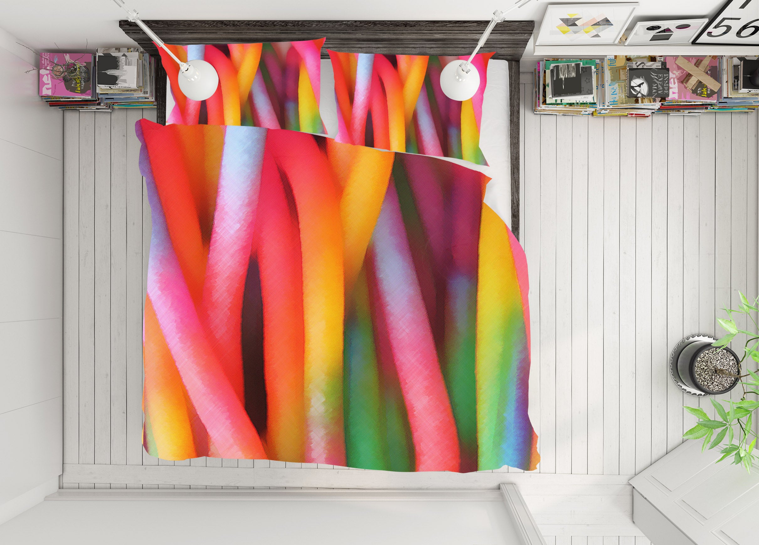 3D Color Bars 70013 Shandra Smith Bedding Bed Pillowcases Quilt