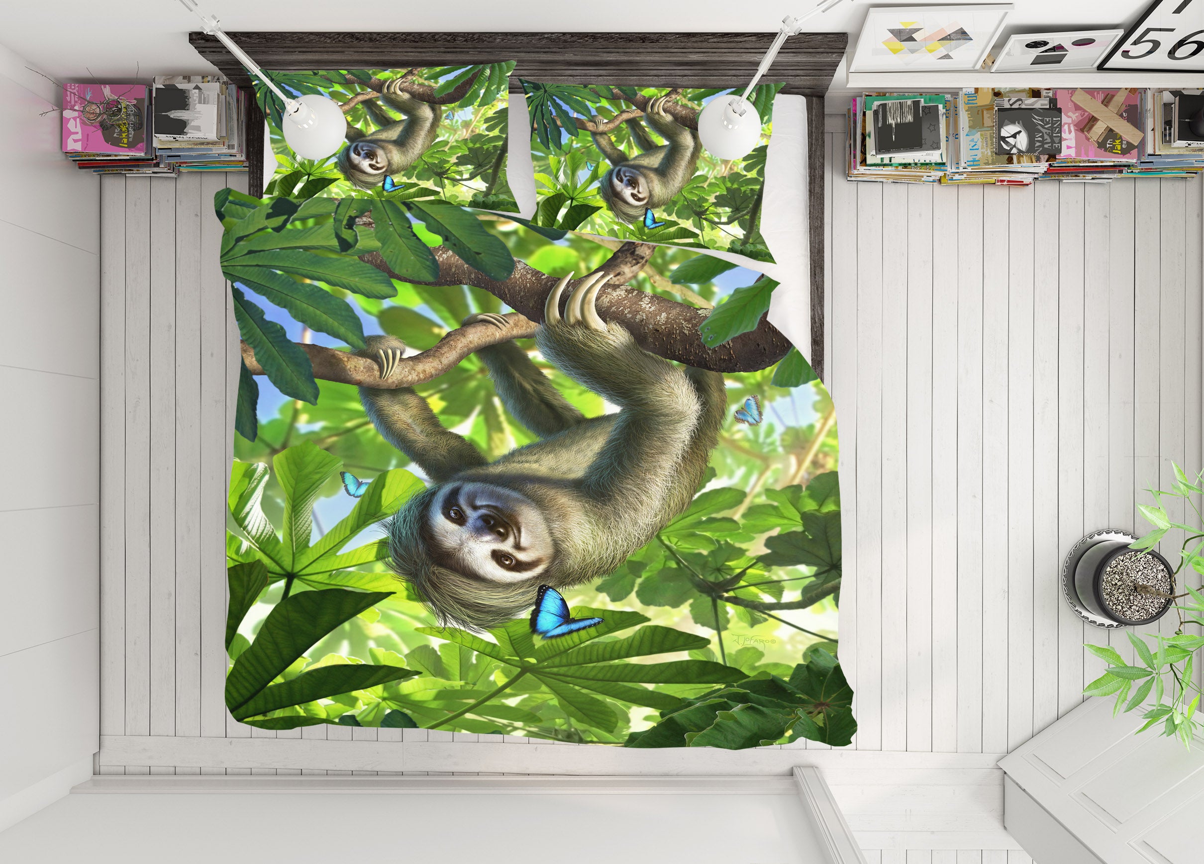 3D Sloth 86042 Jerry LoFaro bedding Bed Pillowcases Quilt