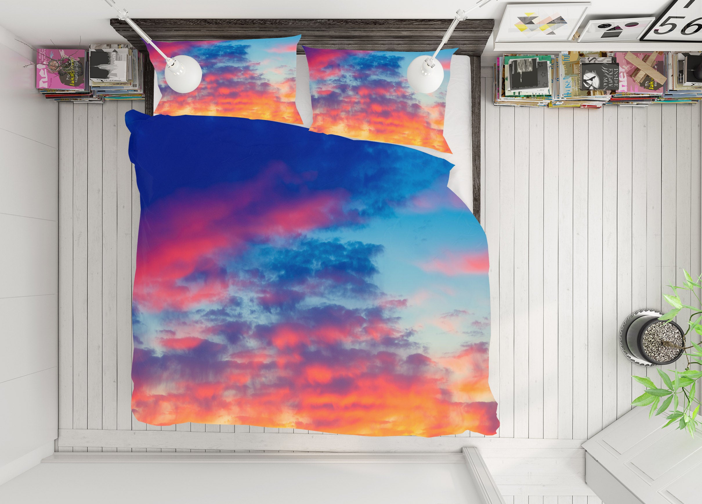 3D Clouds 61138 Bed Pillowcases Quilt