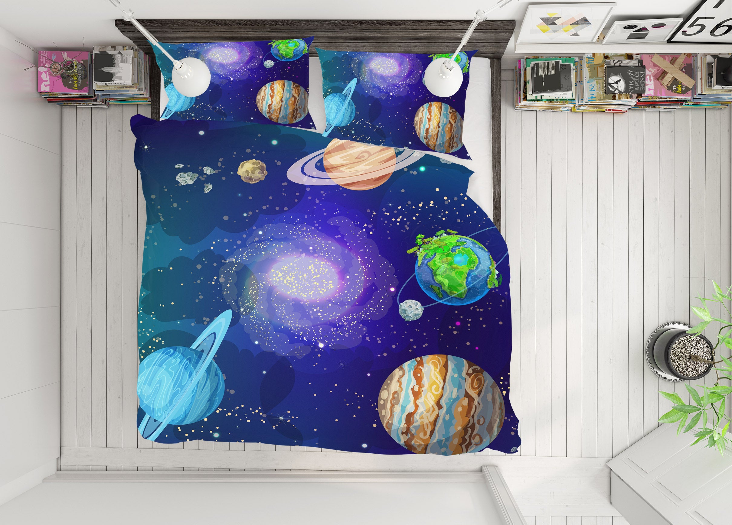 3D Planet 61097 Bed Pillowcases Quilt