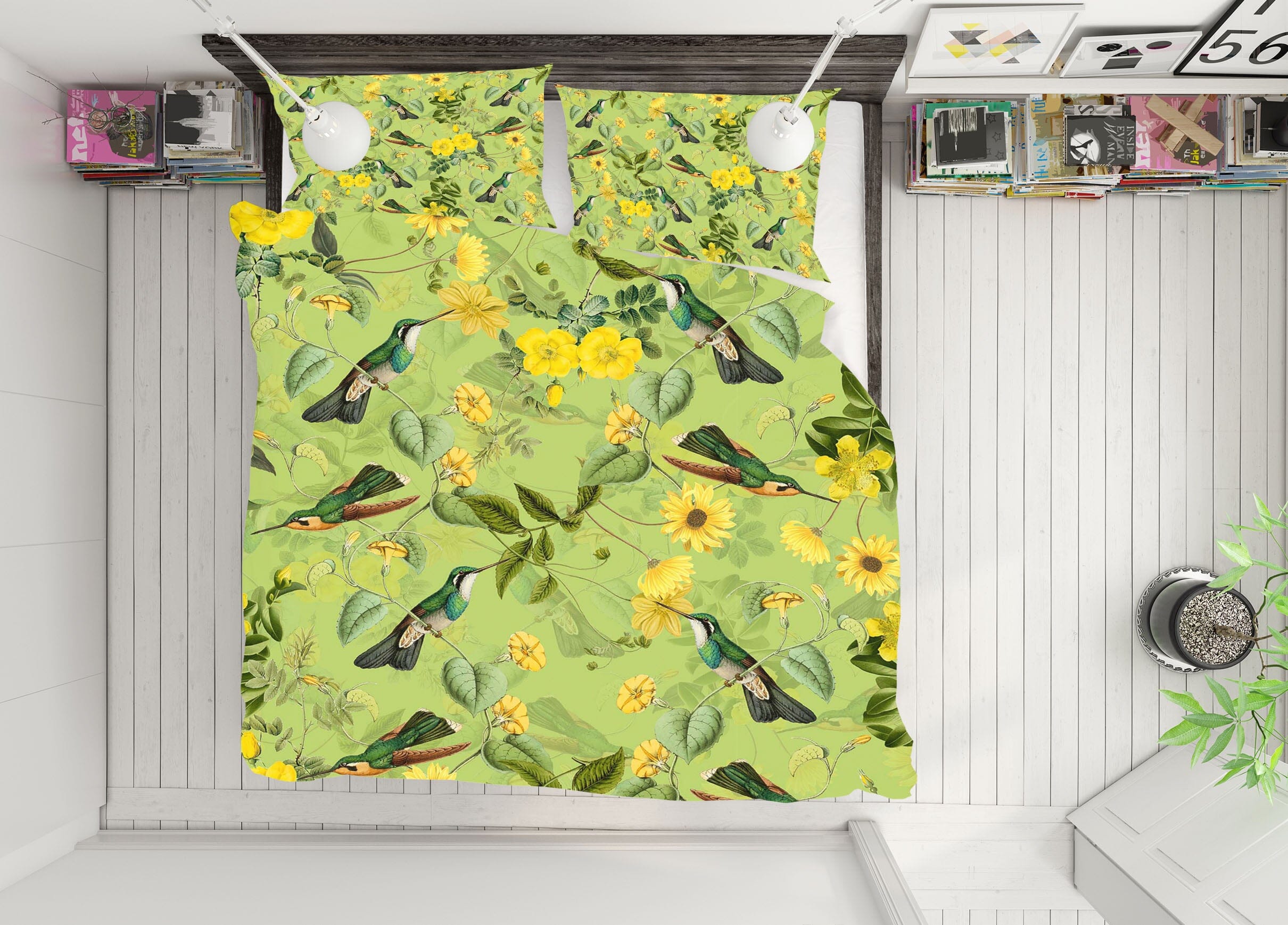 3D Bird Sunflower 145 Uta Naumann Bedding Bed Pillowcases Quilt Quiet Covers AJ Creativity Home